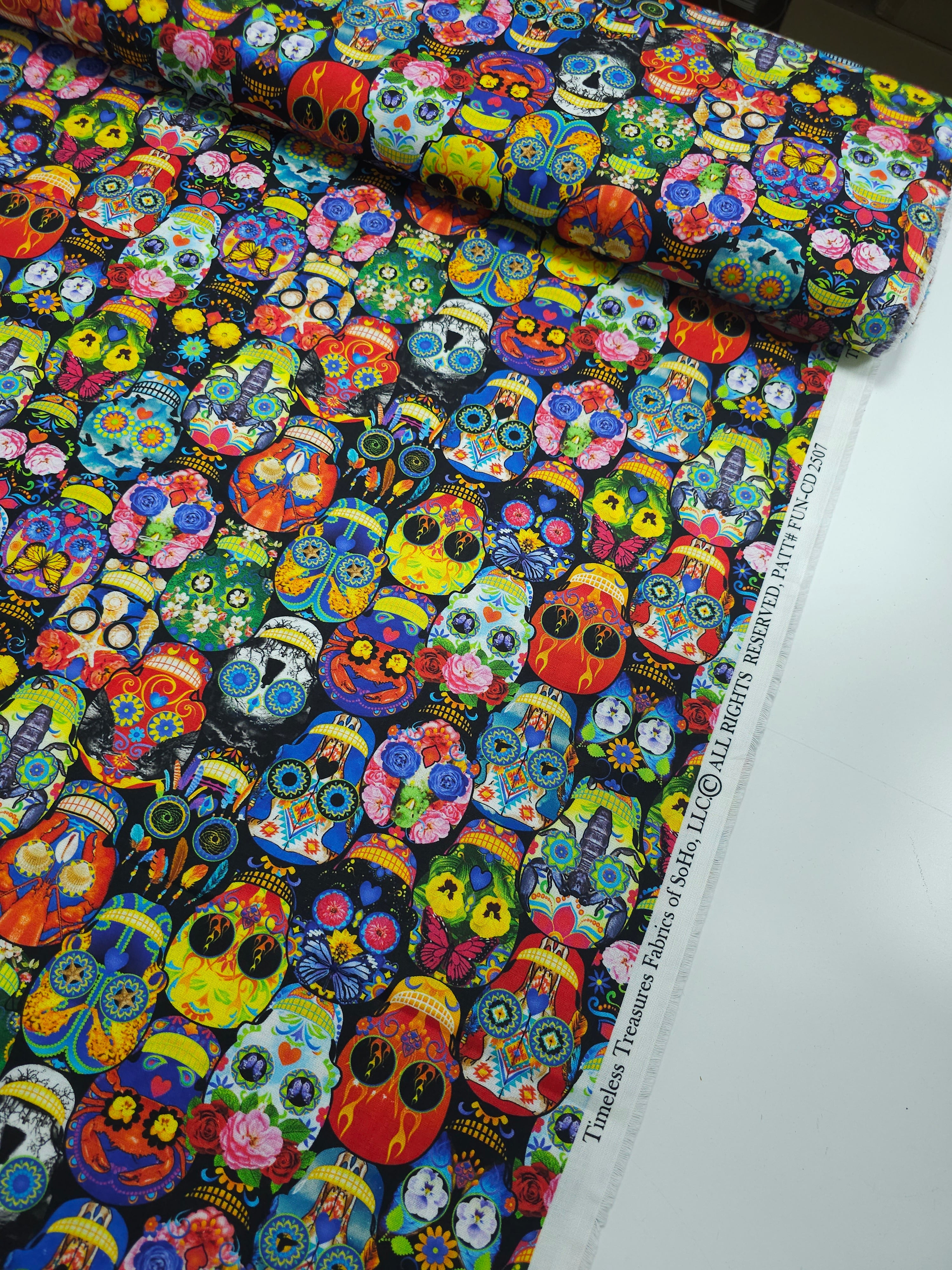 Boho Skulls 100% Cotton