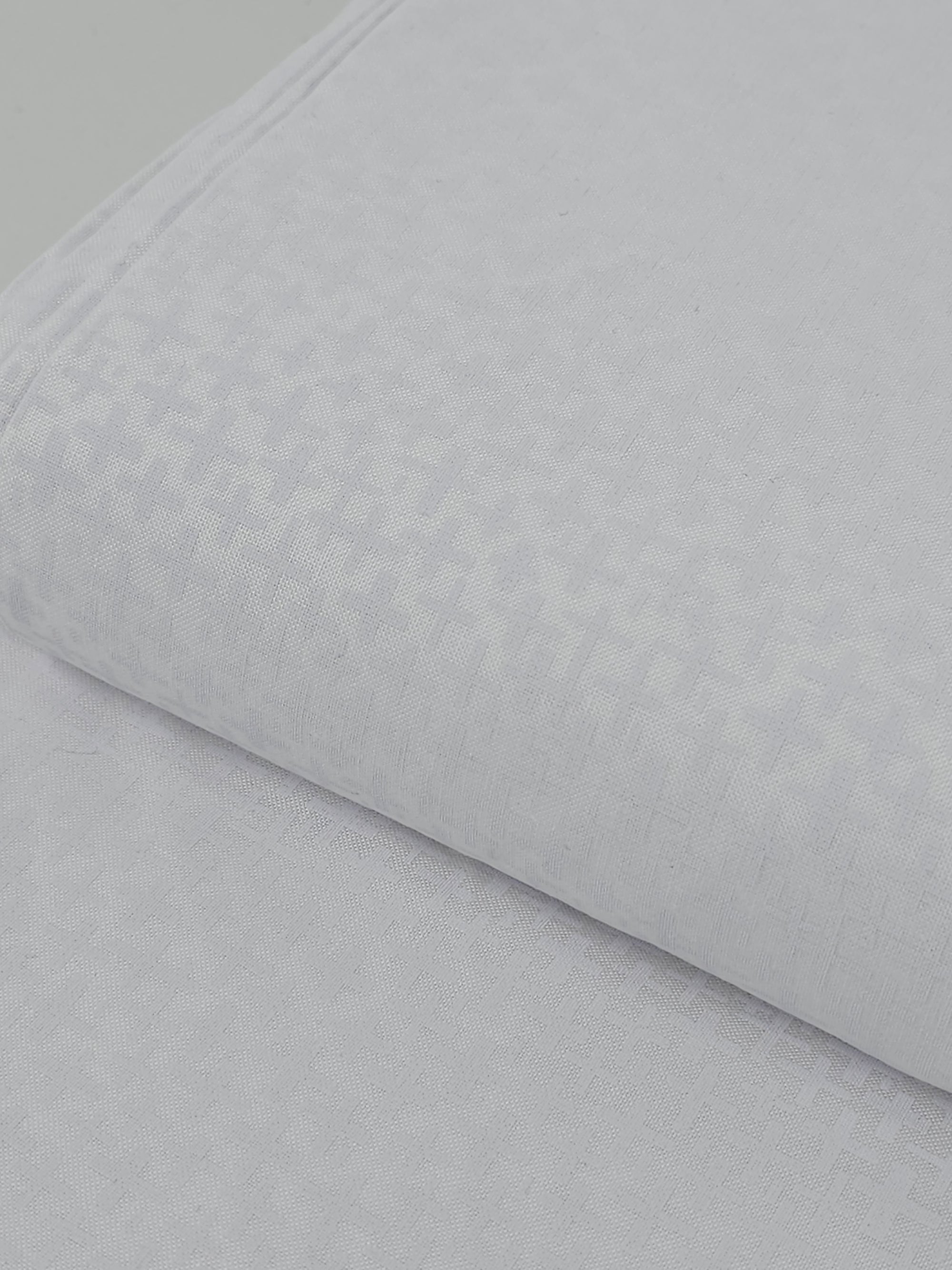 Abstract Cross White On White Tonal 100% Cotton 106" - Benartex *EXTRA WIDE*