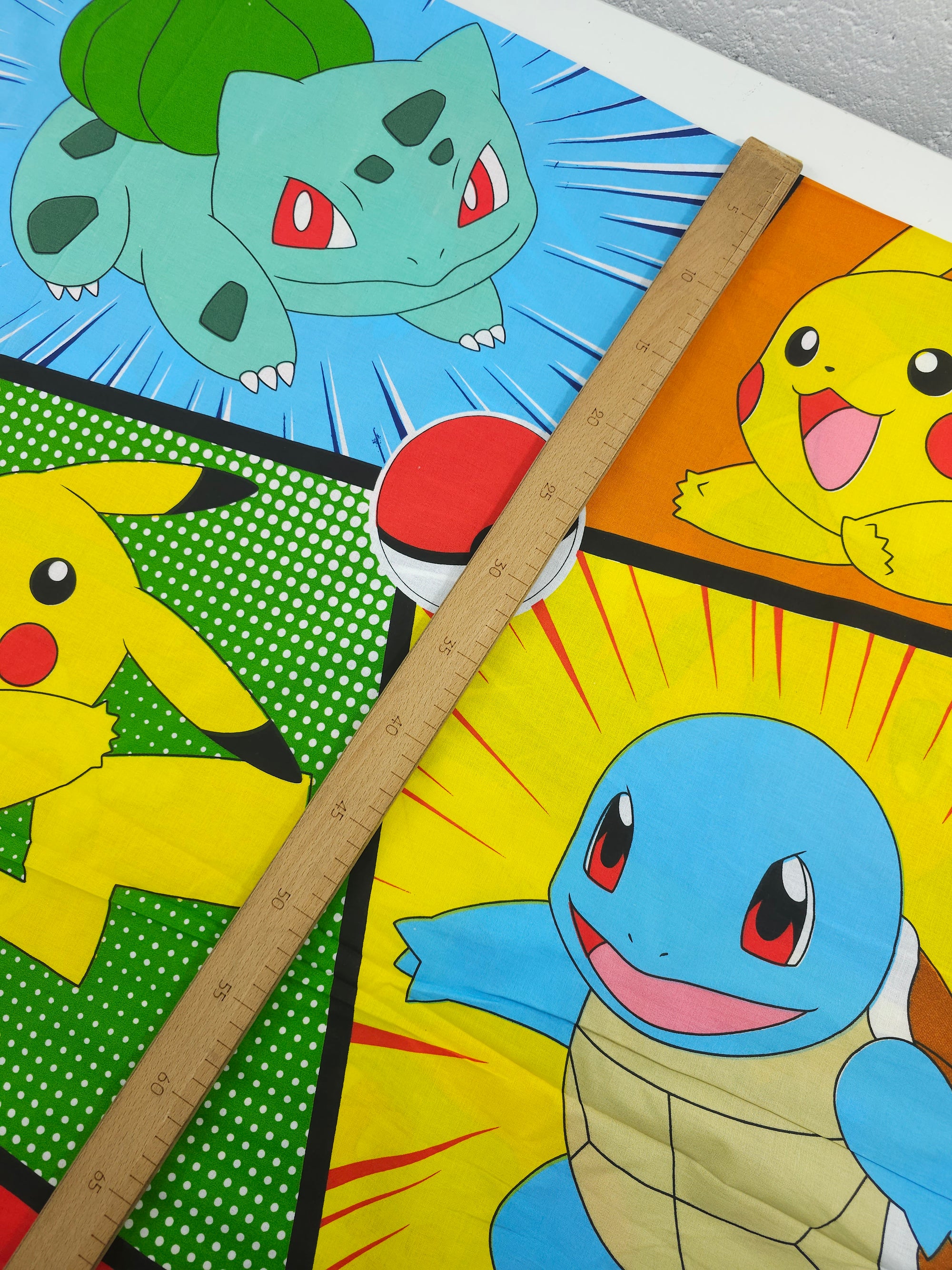 Pokemon Retro 100% Cotton 82" *EXTRA WIDE* - Tesco