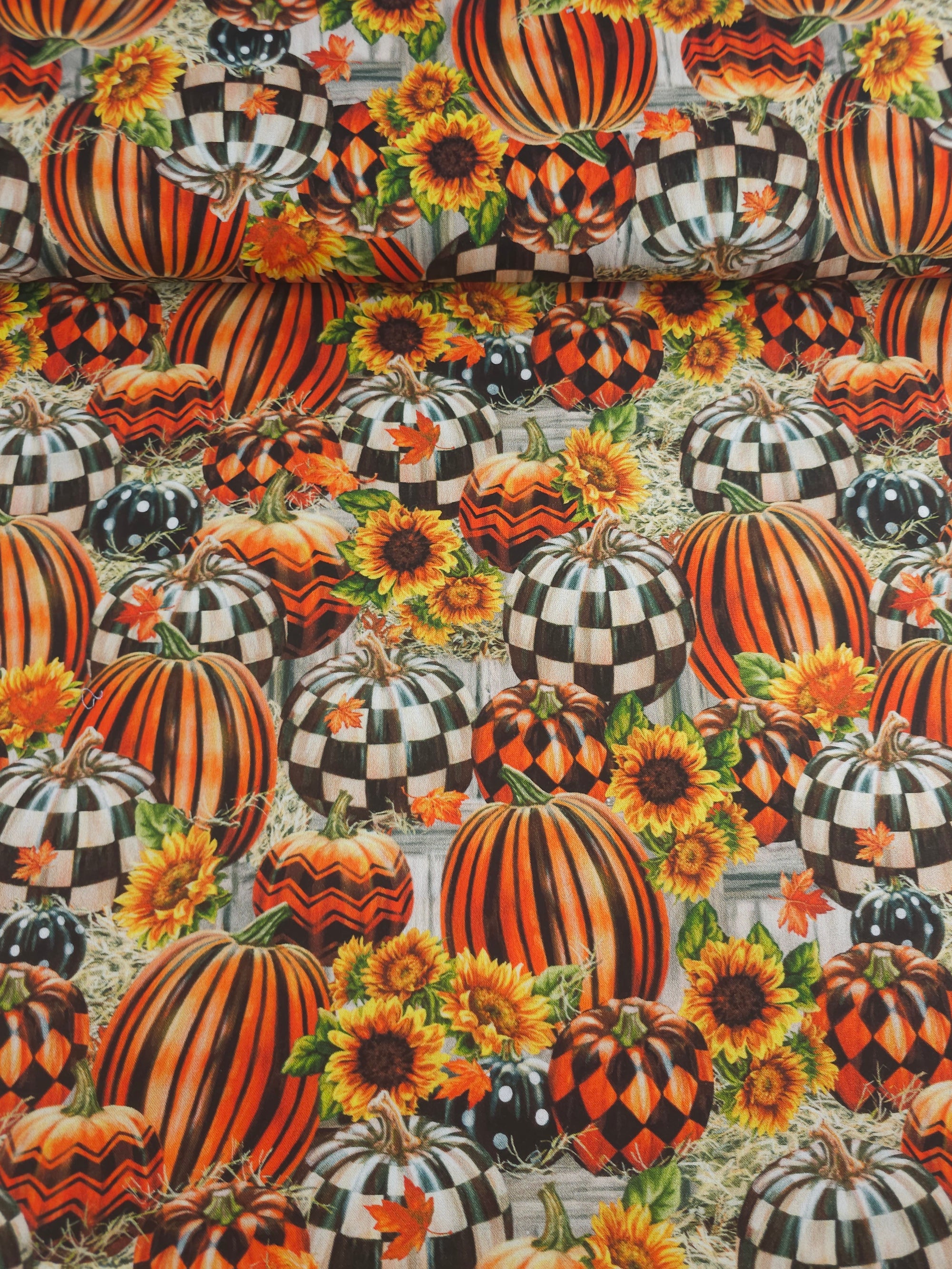 Retro Pumpkin Patch 100% Cotton
