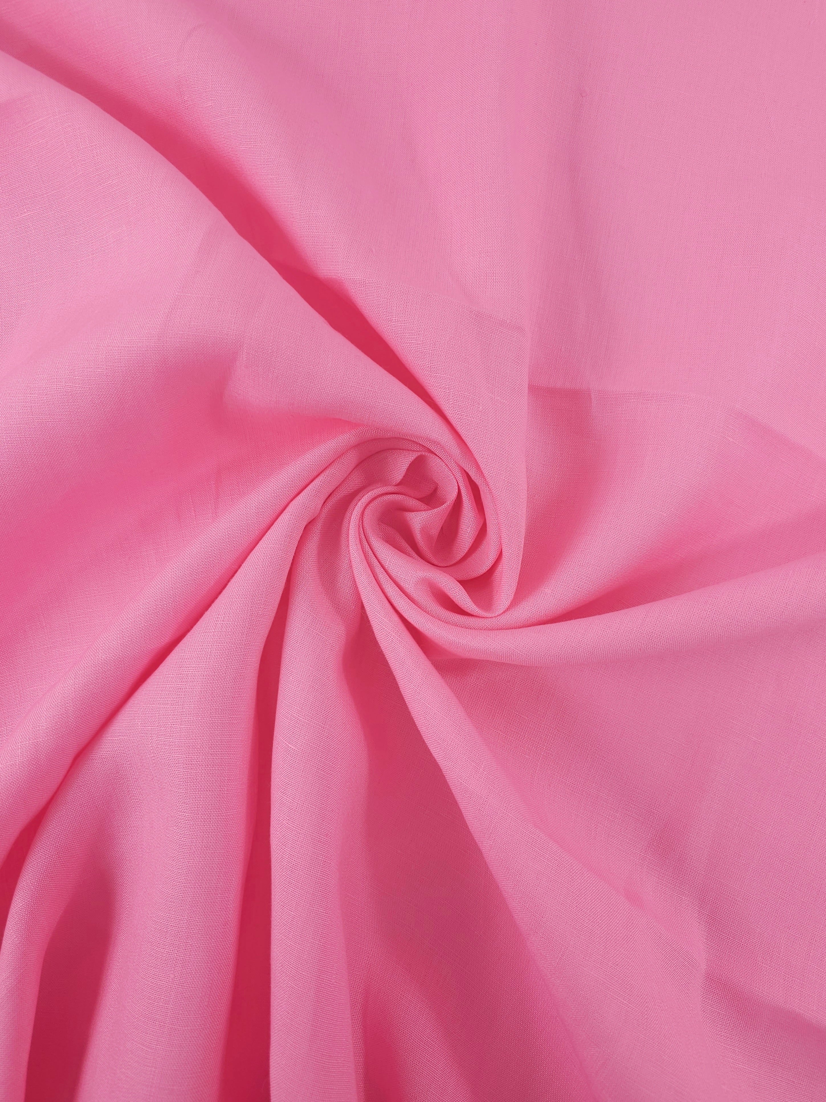 Fuchsia Pink 100% Linen
