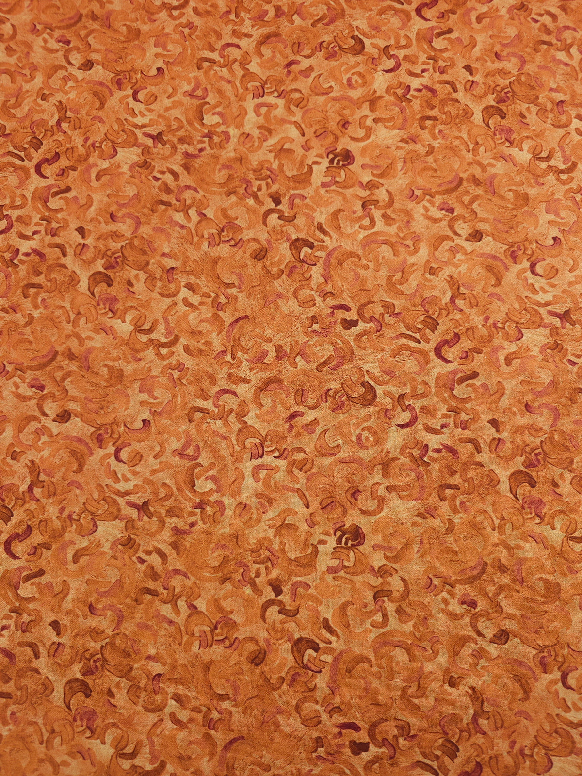 Rusty Orange Van Gogh Vortex 100% Cotton - Robert Kaufman