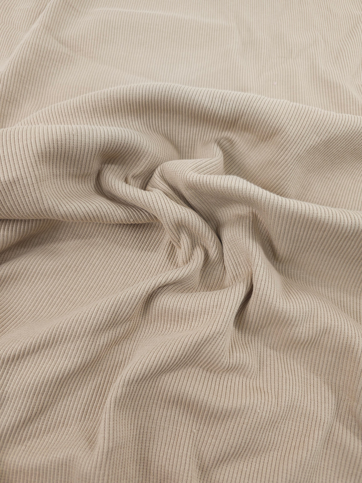 Beige Tubular Ribbing