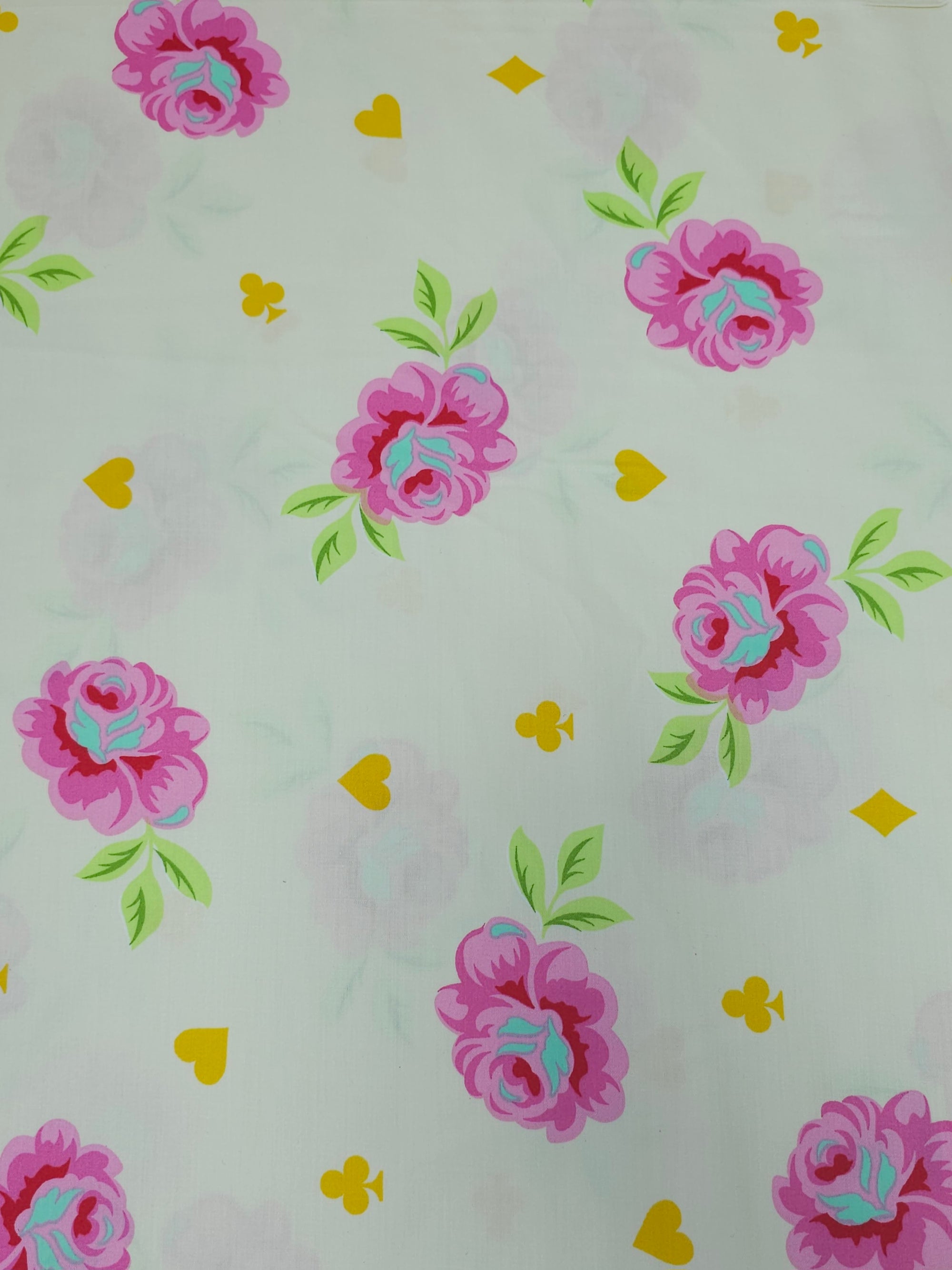 Cream Big Buds Wonder Floral Cotton Sateen 108" - Tula Pink *EXTRA WIDE*