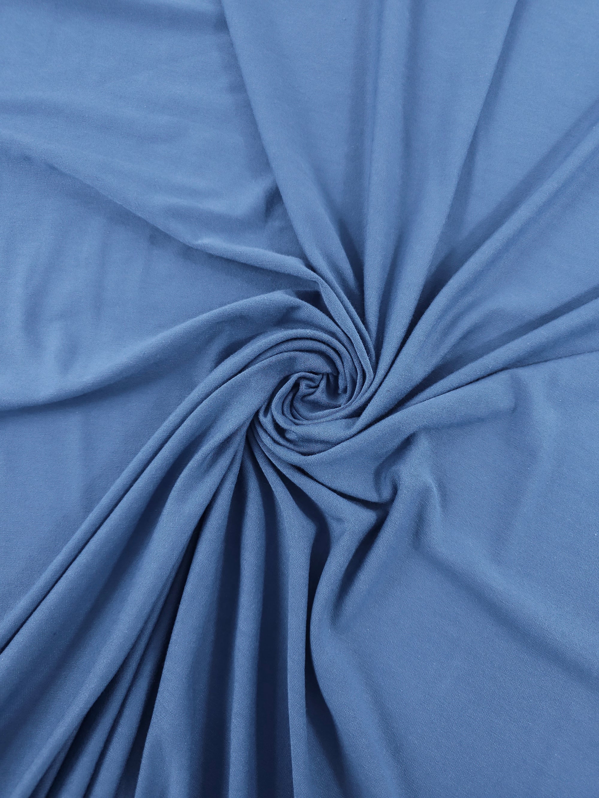 Admiral Blue Organic Bamboo Cotton Jersey