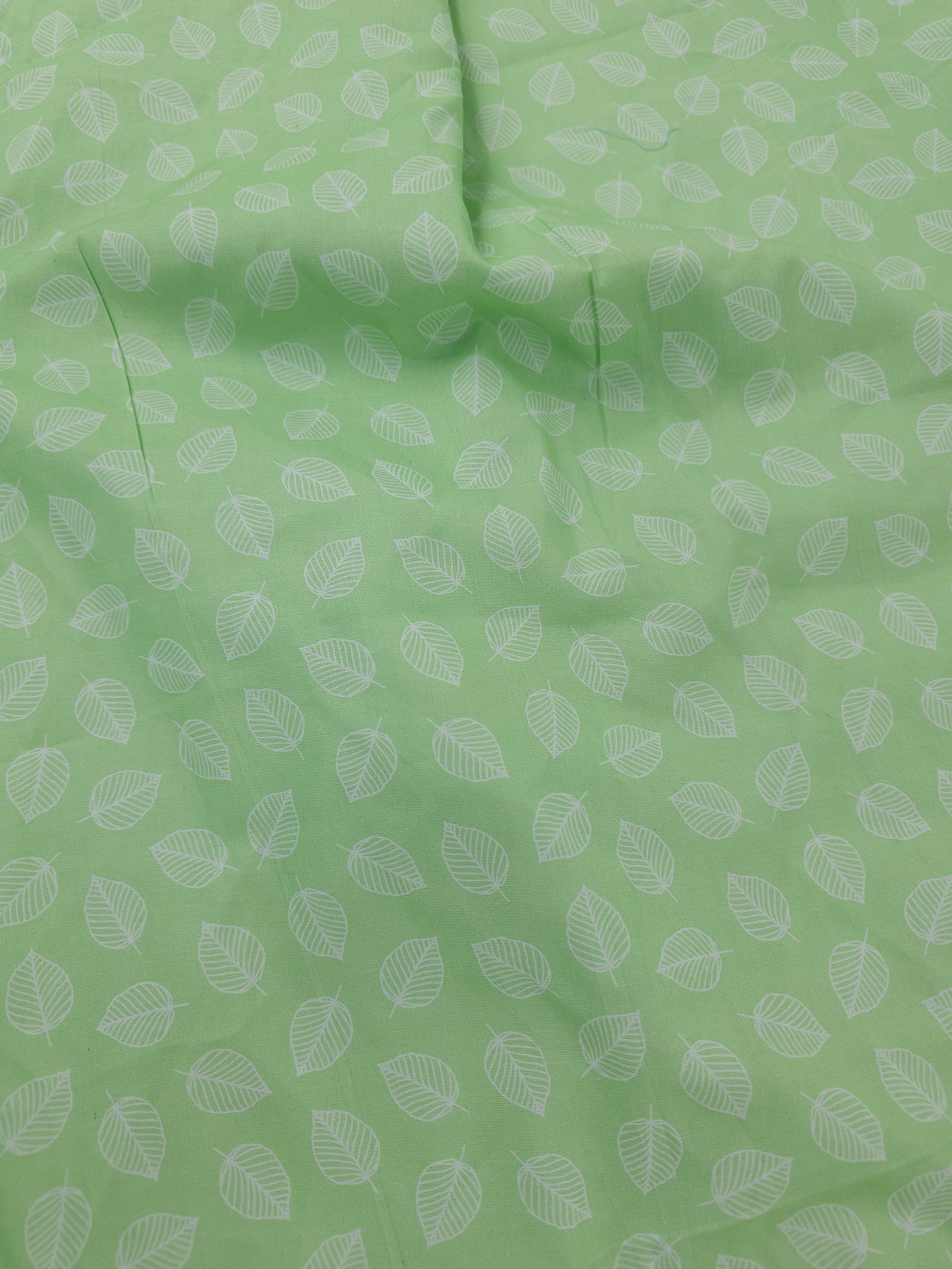 Apple green leaf Cotton- 1.6m piece