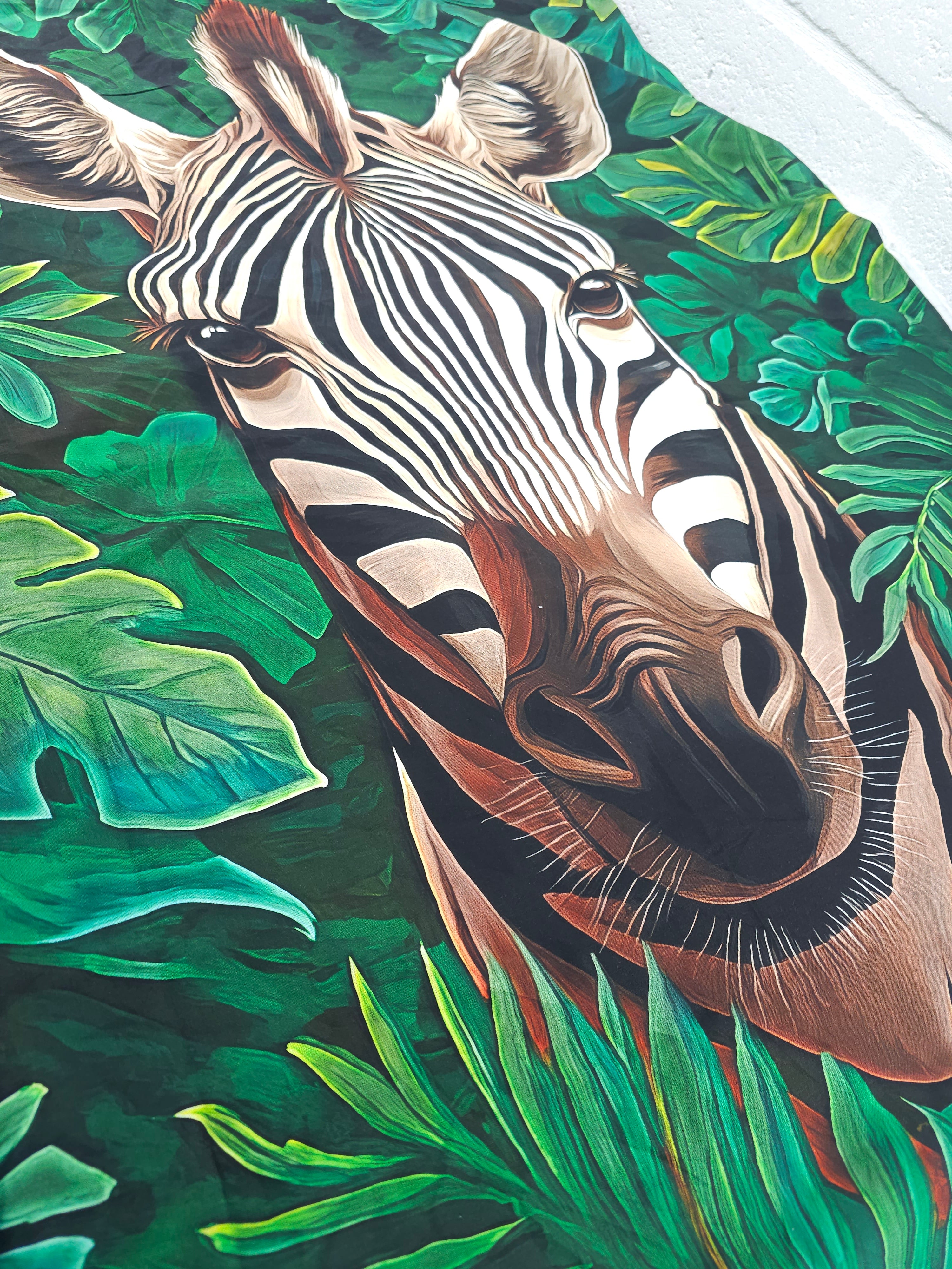 Zebra time Cotton panels (2) - 1.8m piece
