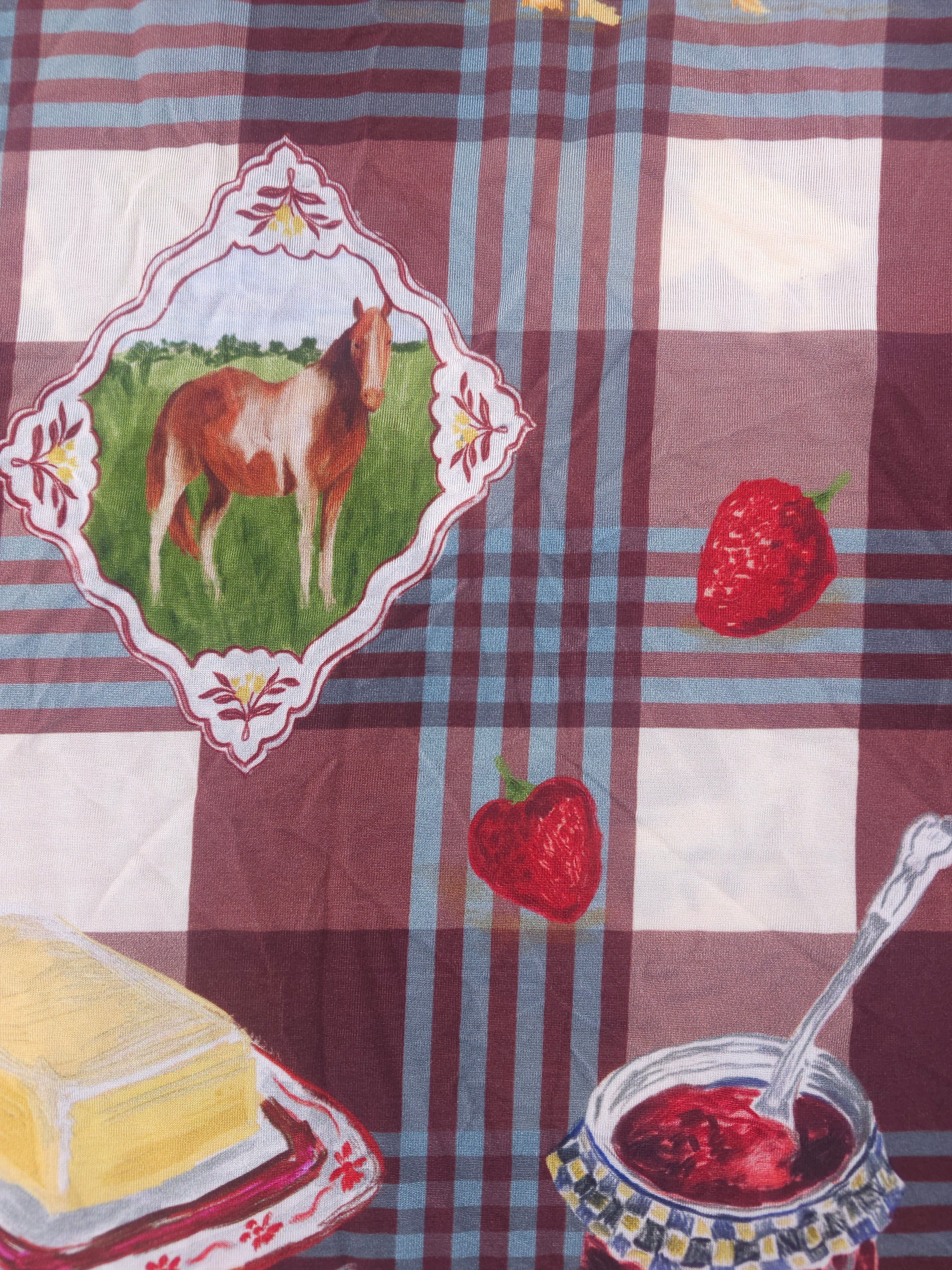 Farmyard picnic Rayan jersey- 1.3m piece