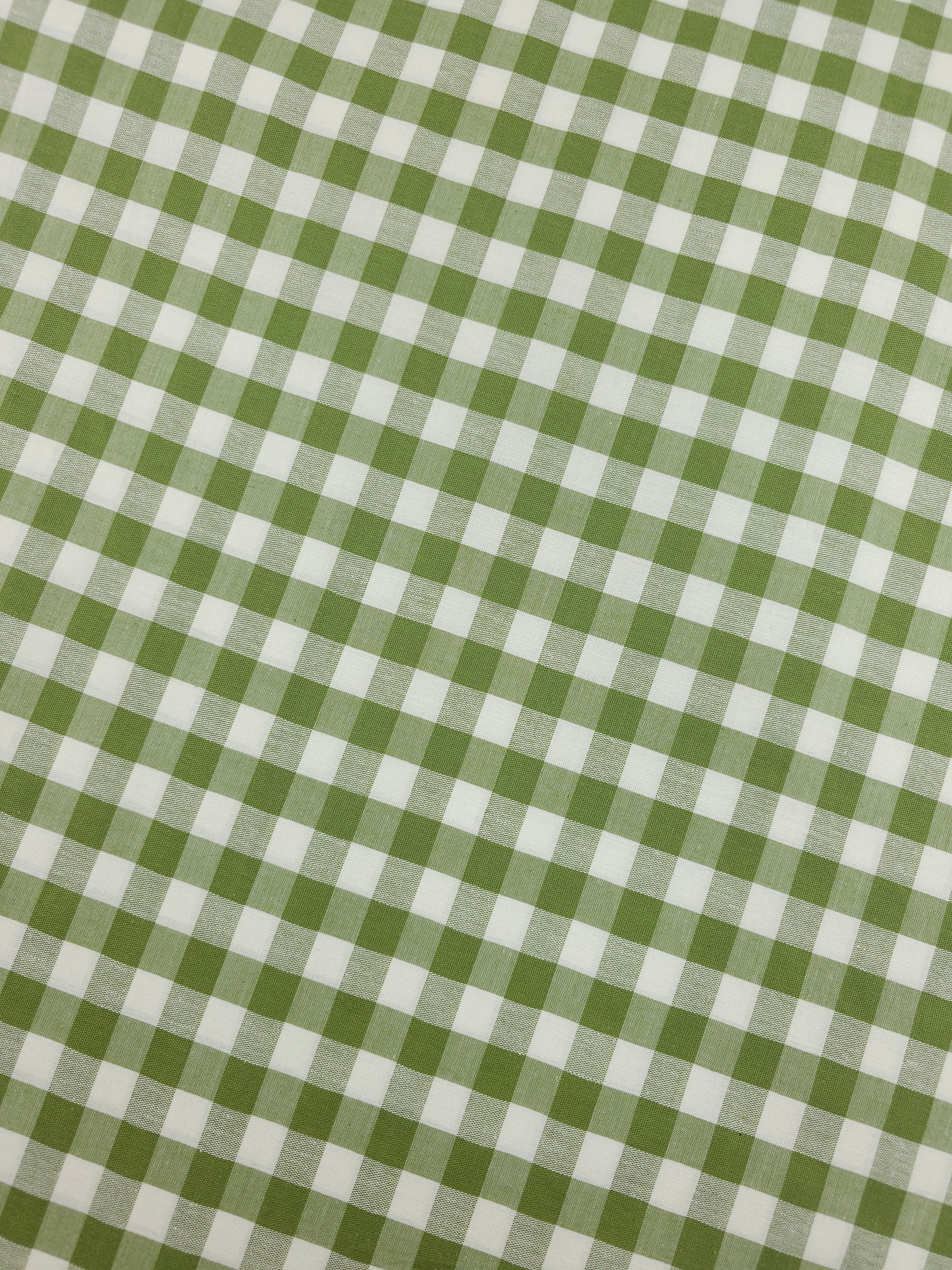 Olive Big Gingham 100% Cotton 82" *EXTRA WIDE*