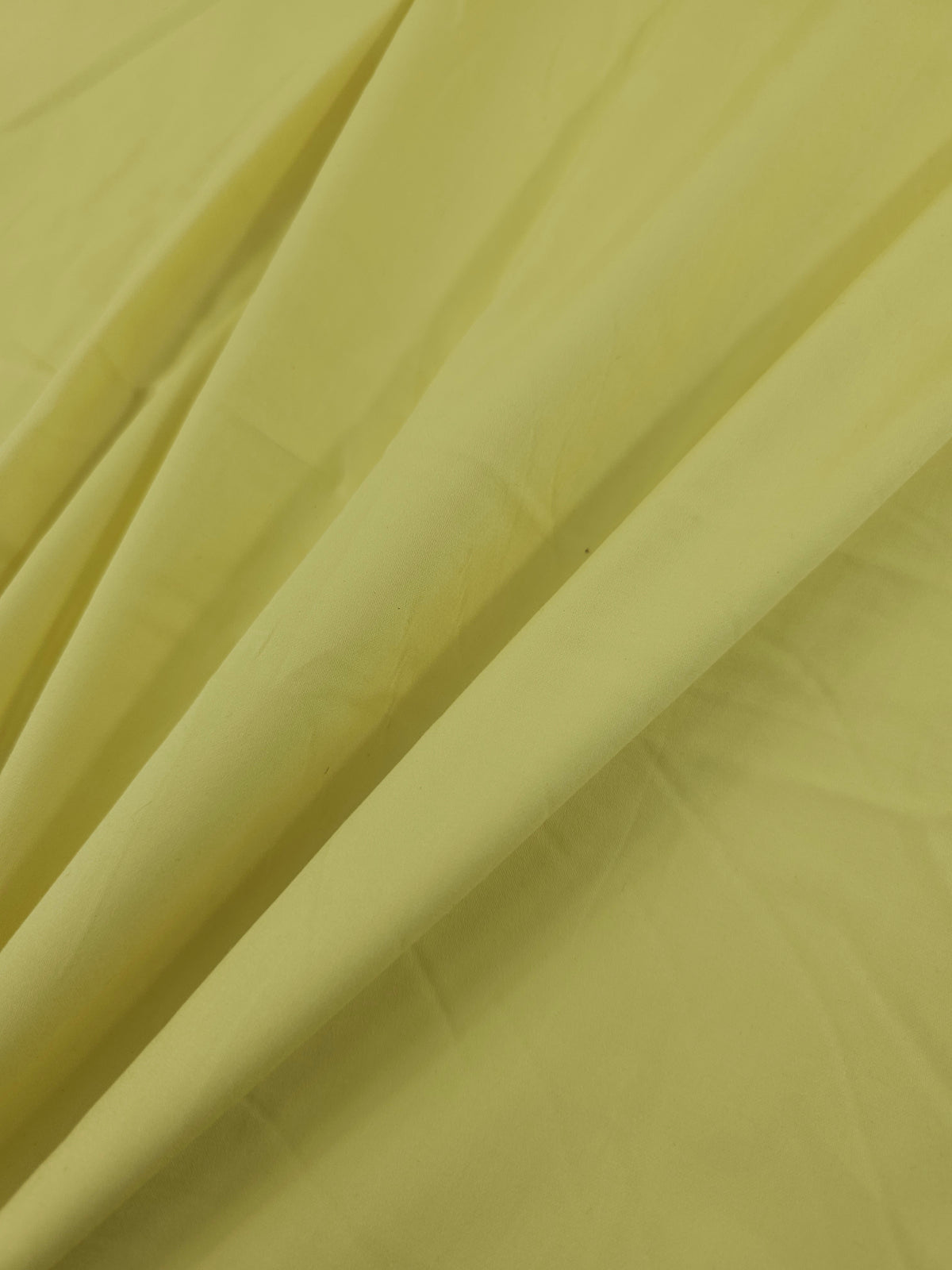 Pale Yellow Cotton Satin 45"