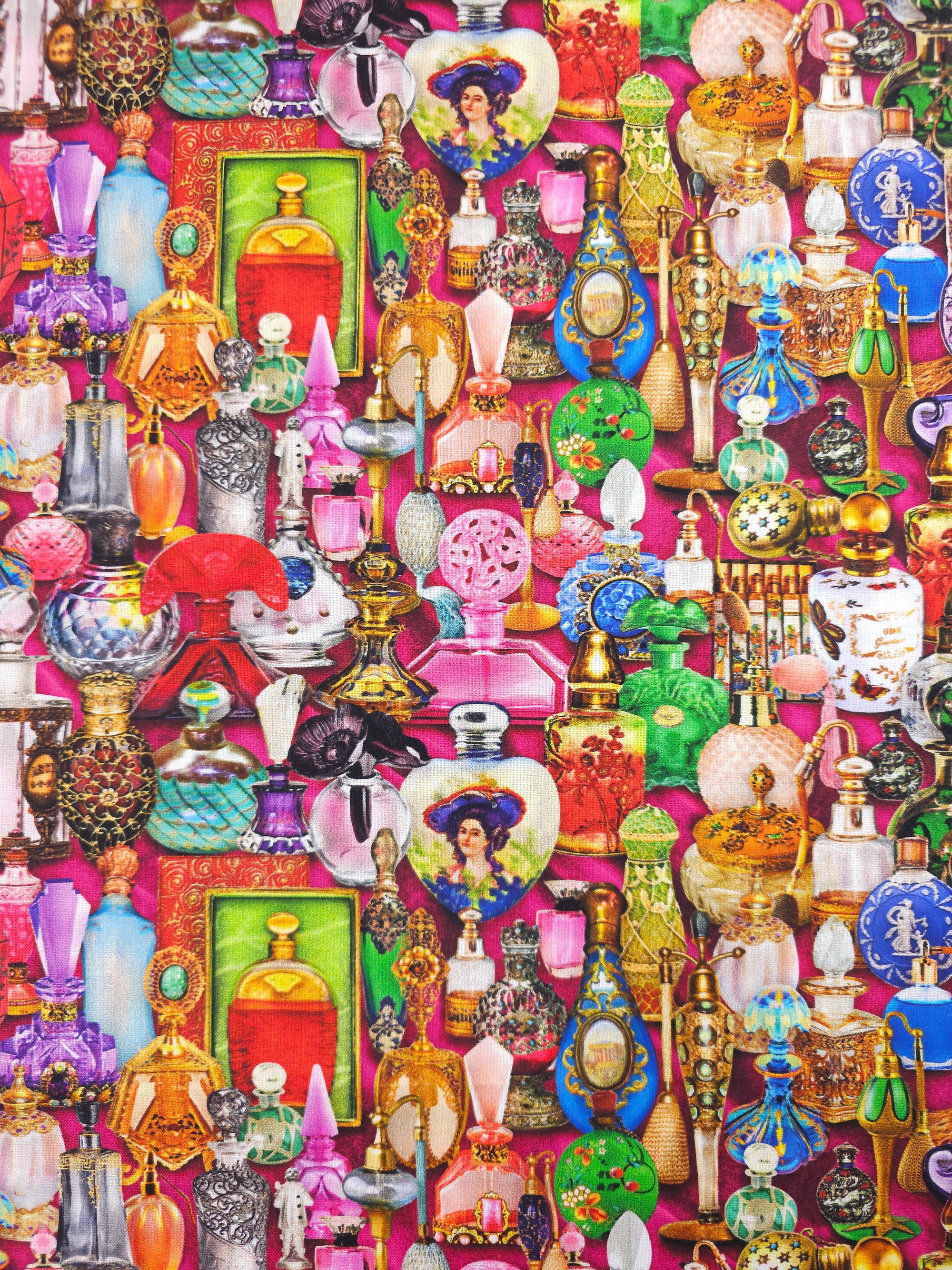 Retro Perfume Collection 100% Cotton - Robert Kaufman
