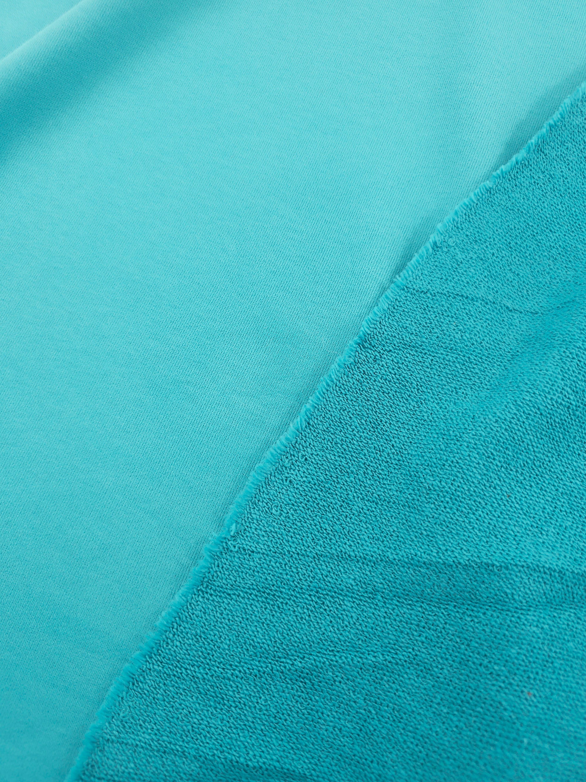 Turquoise Blue Loopback Terry