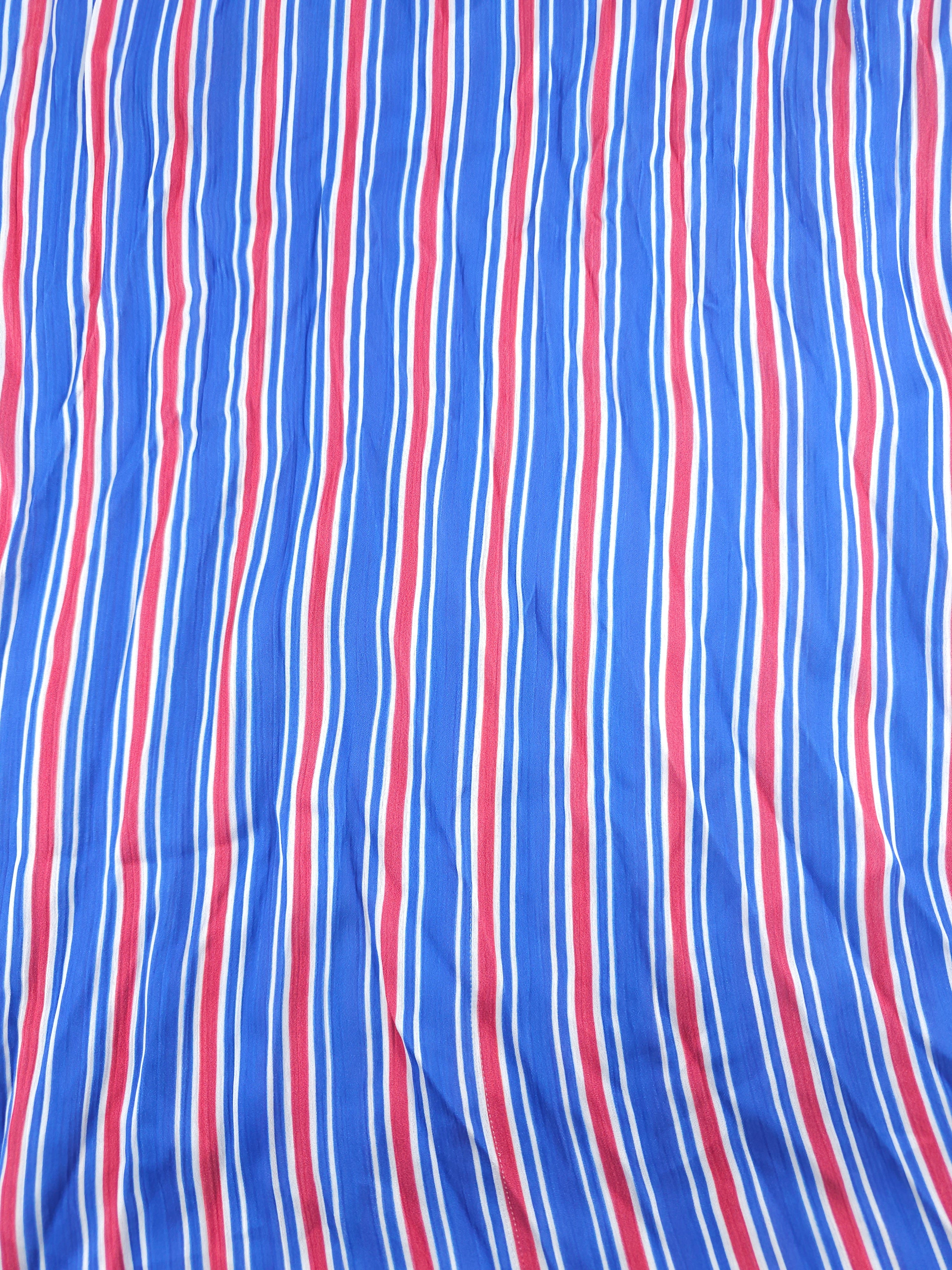 Nautical stripe Viscose- 3.5m piece