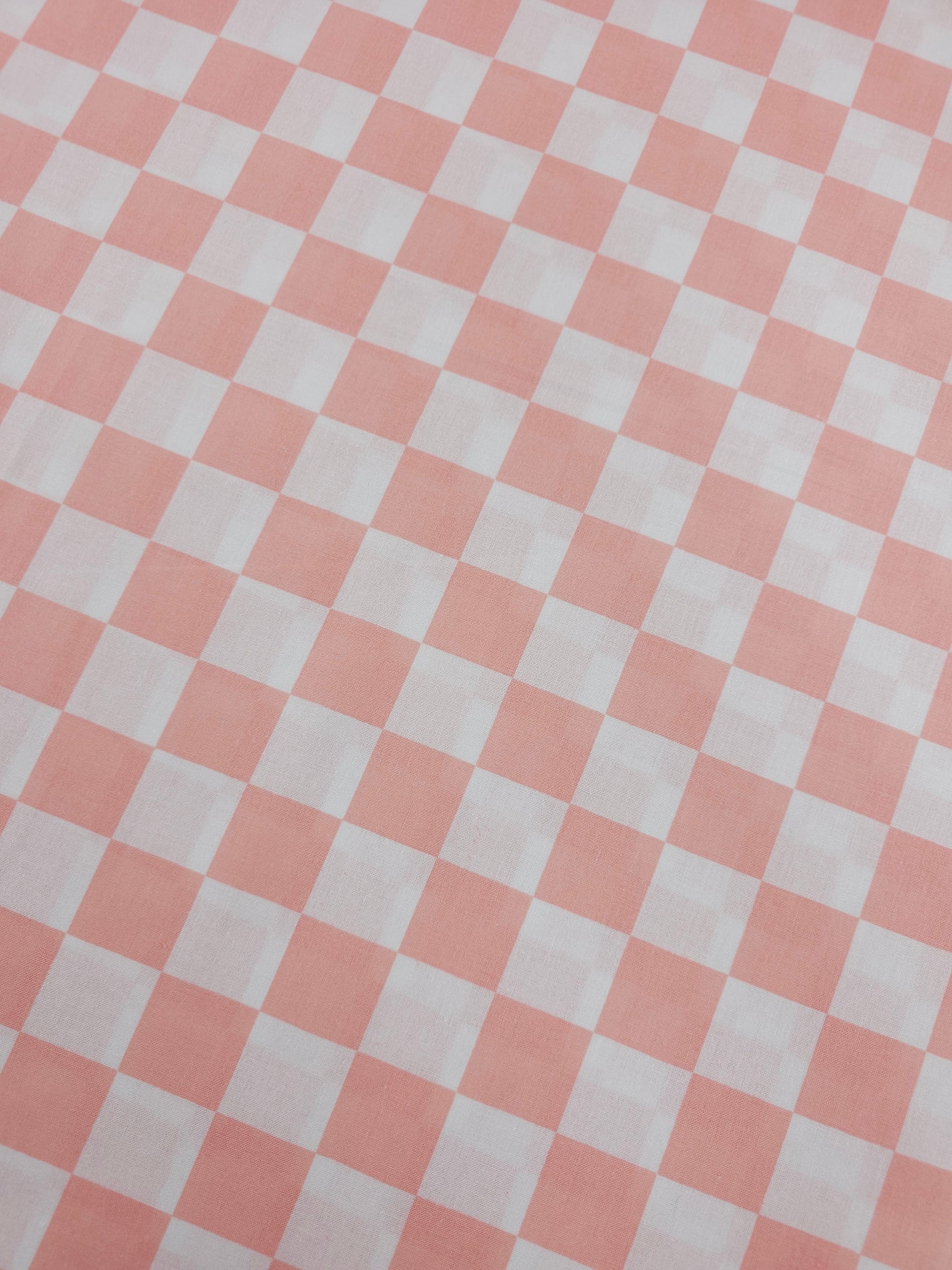 Candy Pink Checkerboard 100% Cotton 102" *EXTRA WIDE*