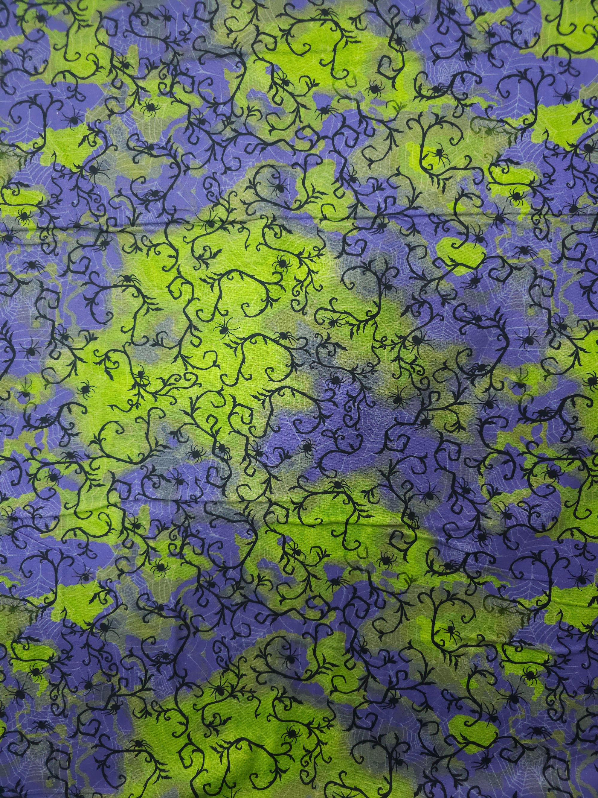 Lime Green/Purple Sprial Twine 100% Cotton