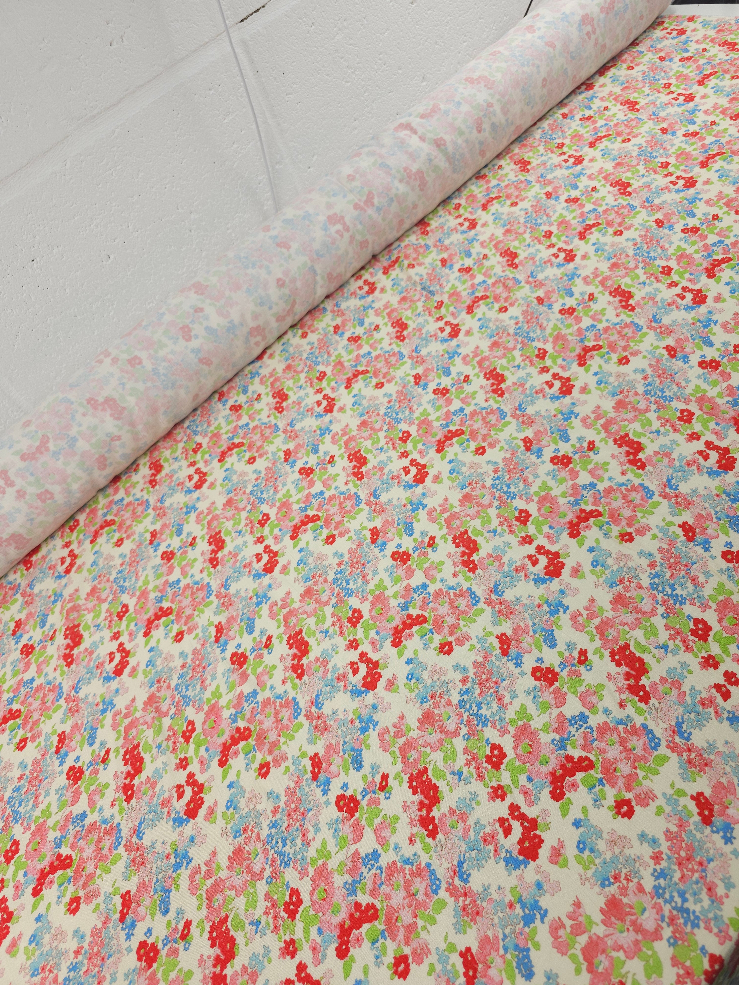 Blossom Floral Watercolour Modal Viscose
