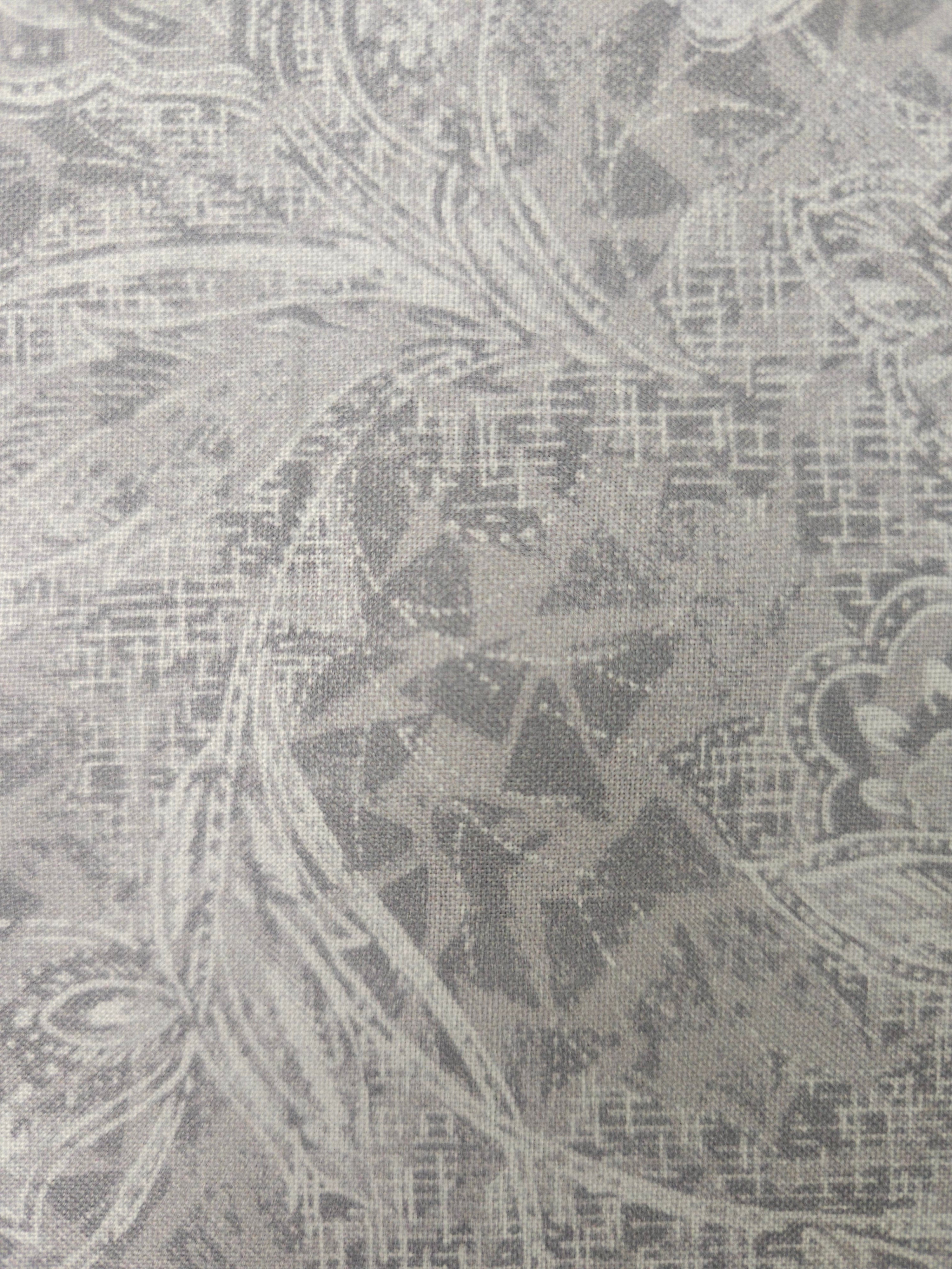 Grey design Cotton- 1m