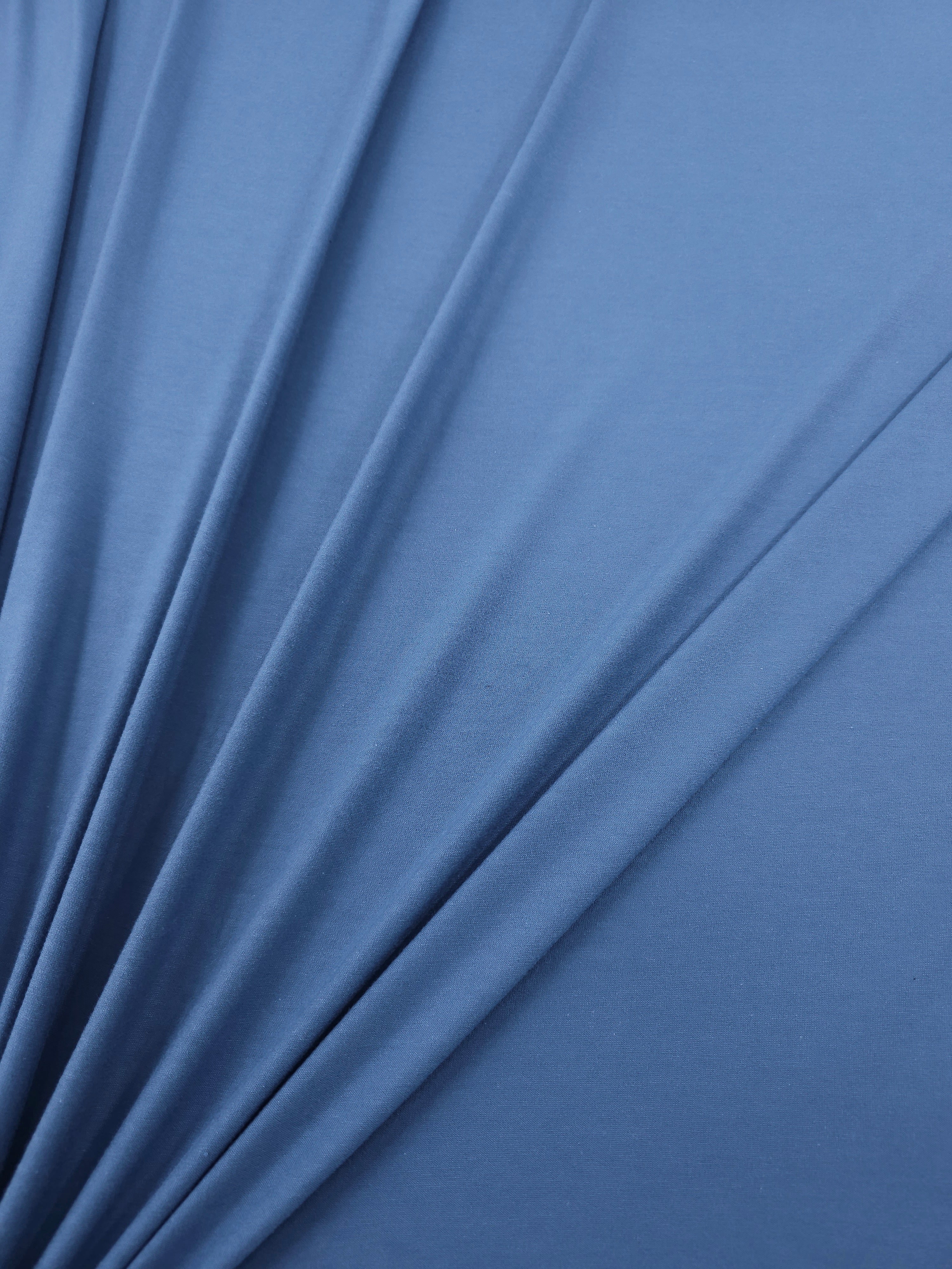 Admiral Blue Organic Bamboo Cotton Jersey