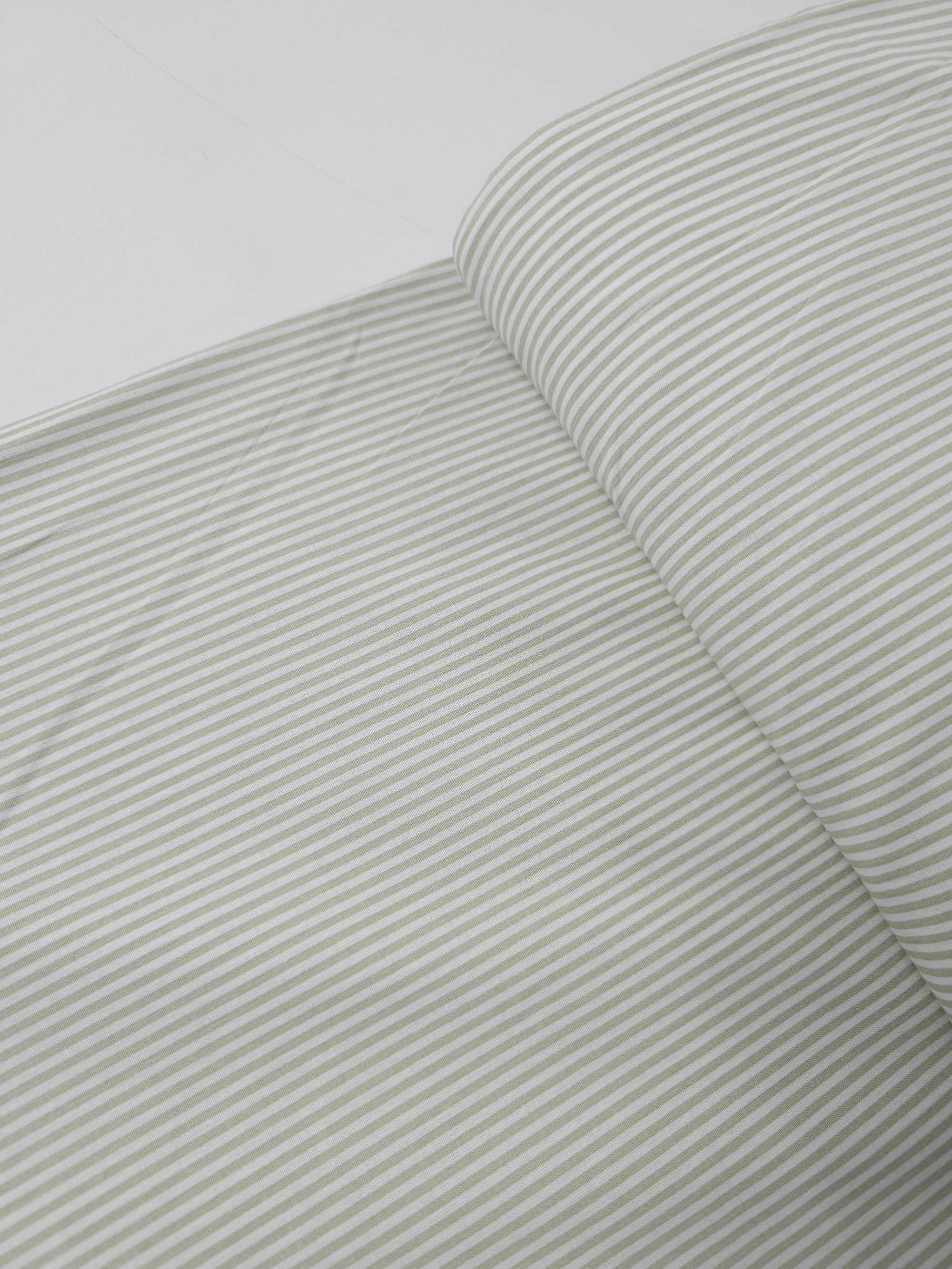 Light Sage Stripe 100% Cotton *EXTRA WIDE*
