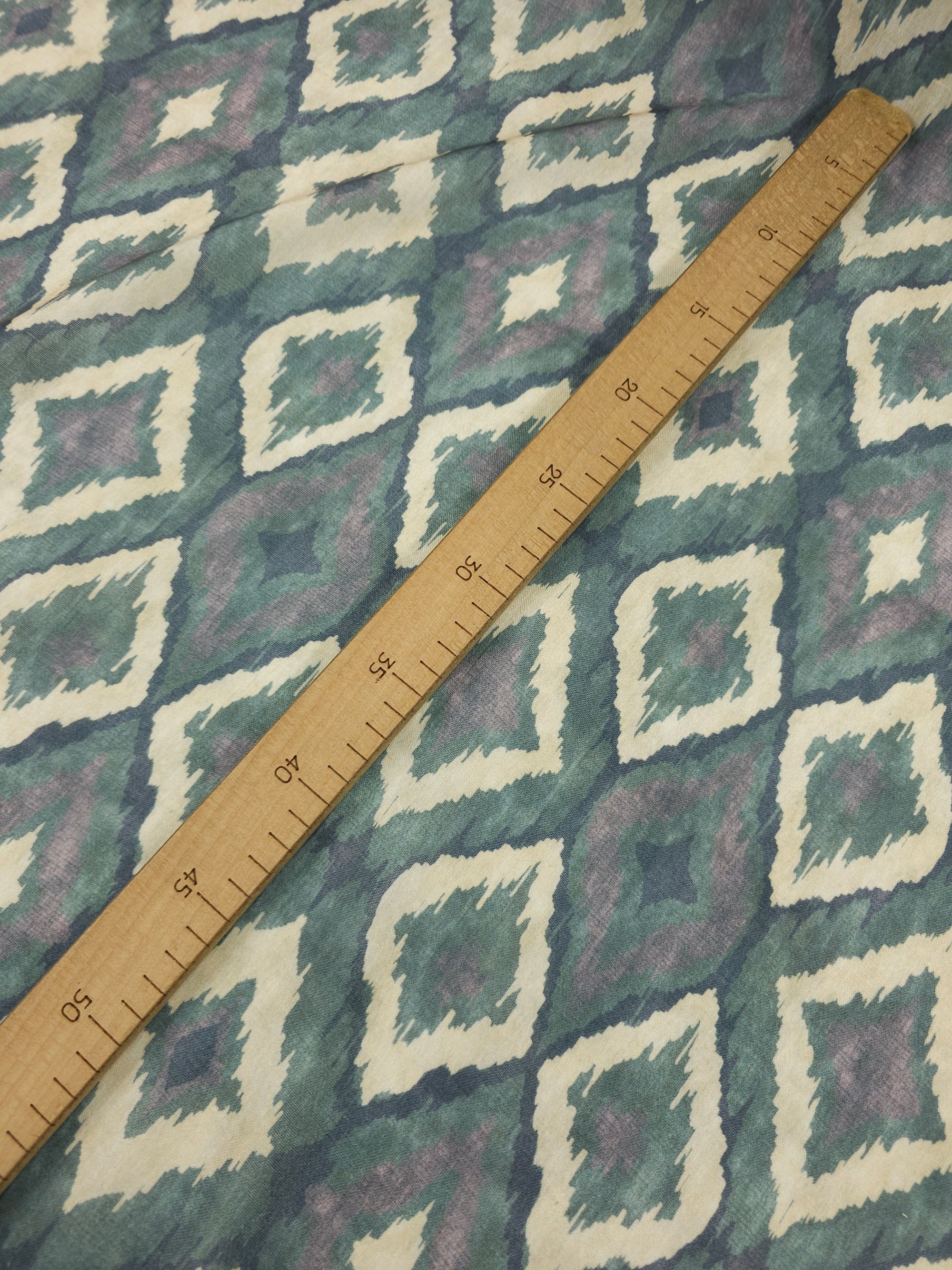 Khaki Beige Diamond Cotton Flax