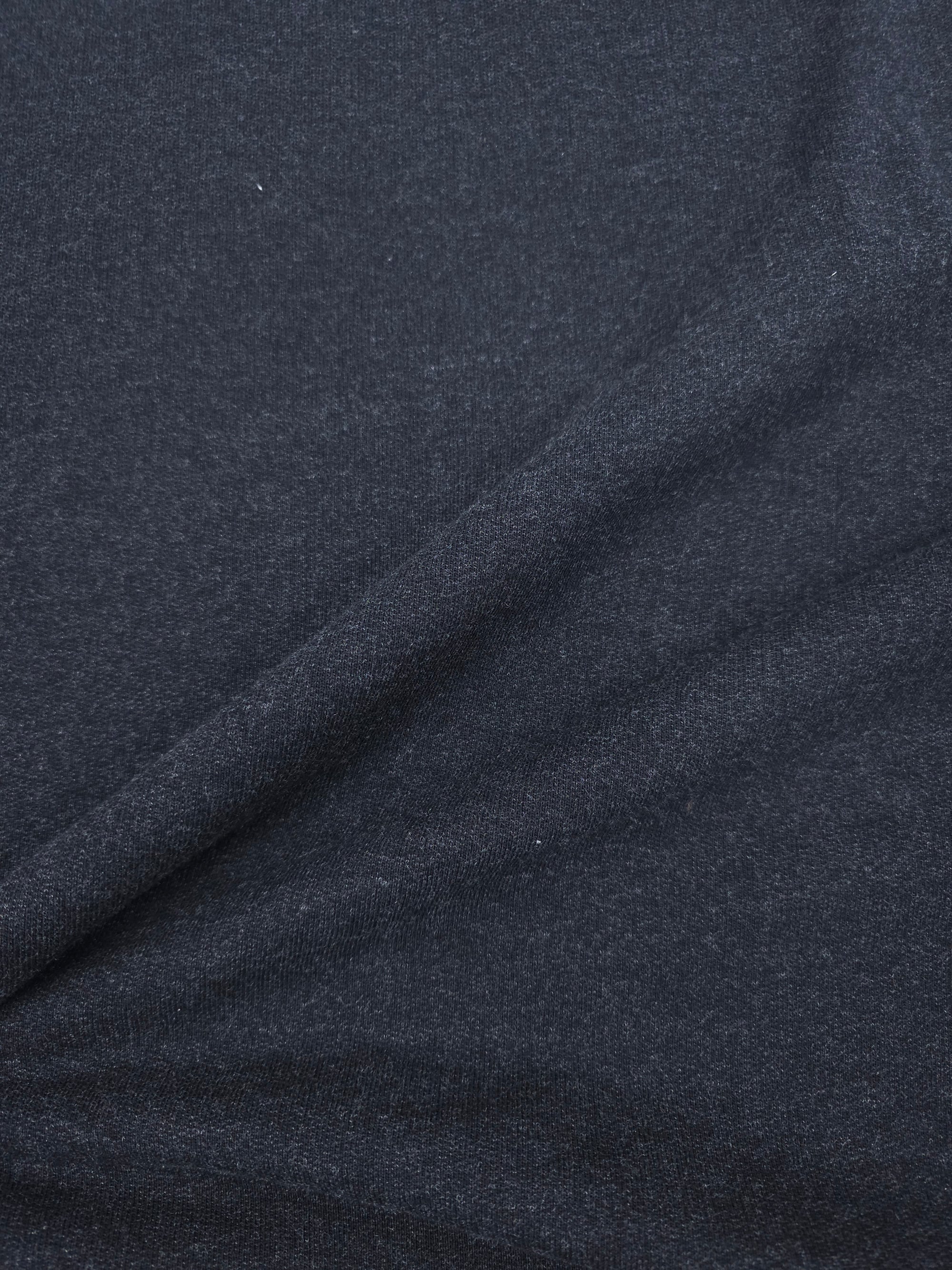Charcoal Black Loopback Terry