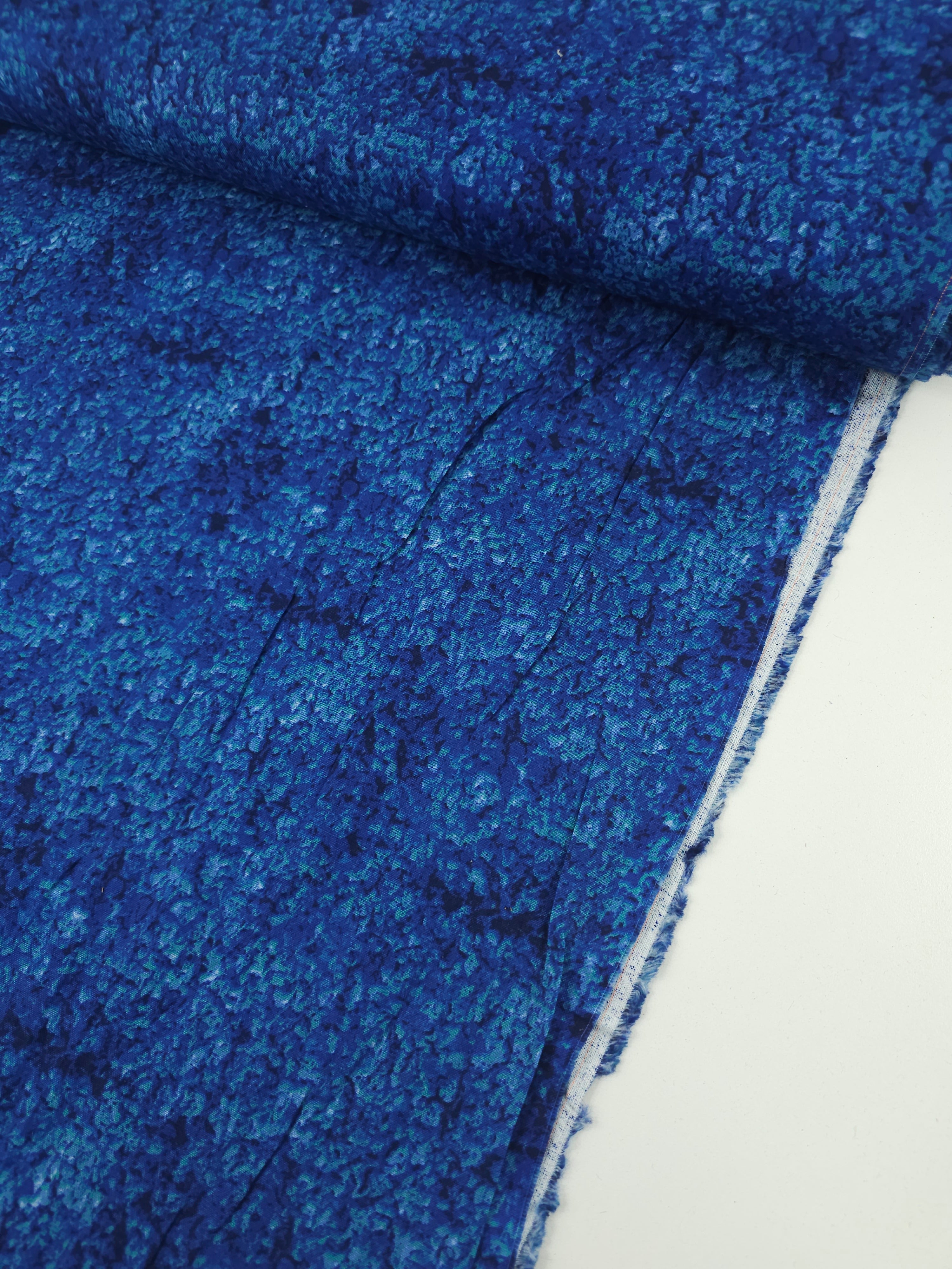 Blue Duo Tone Static 100% Cotton