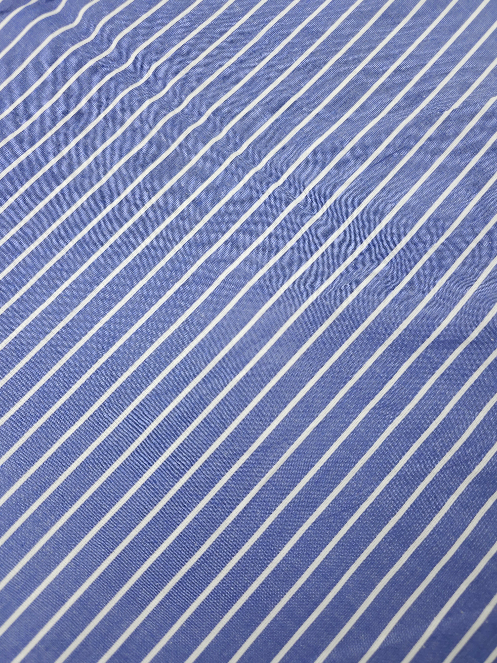 Denim Blue Stripe 100% Lightweight Cotton
