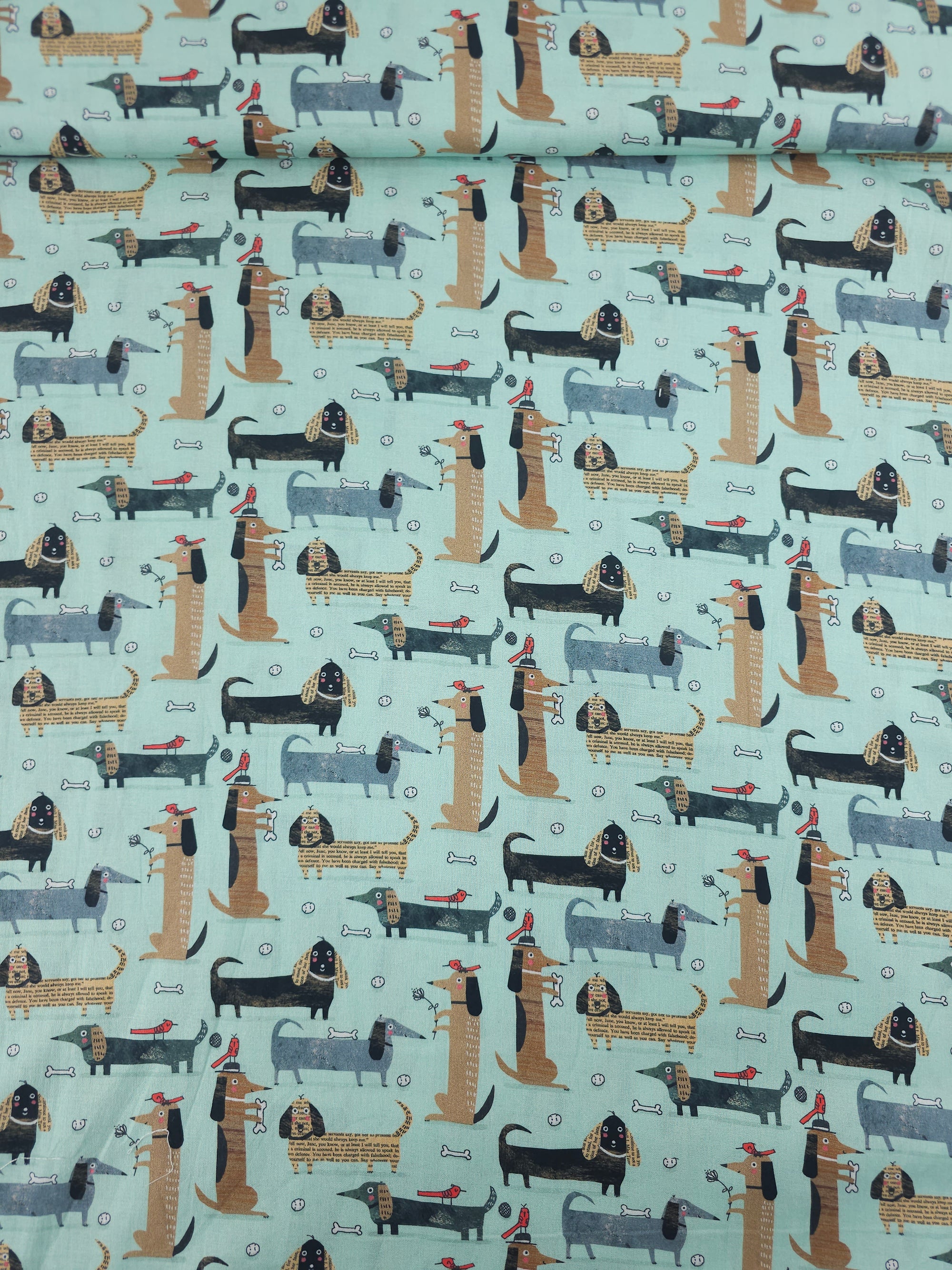 Sausage Dog Contempo 100% Cotton - Benartex