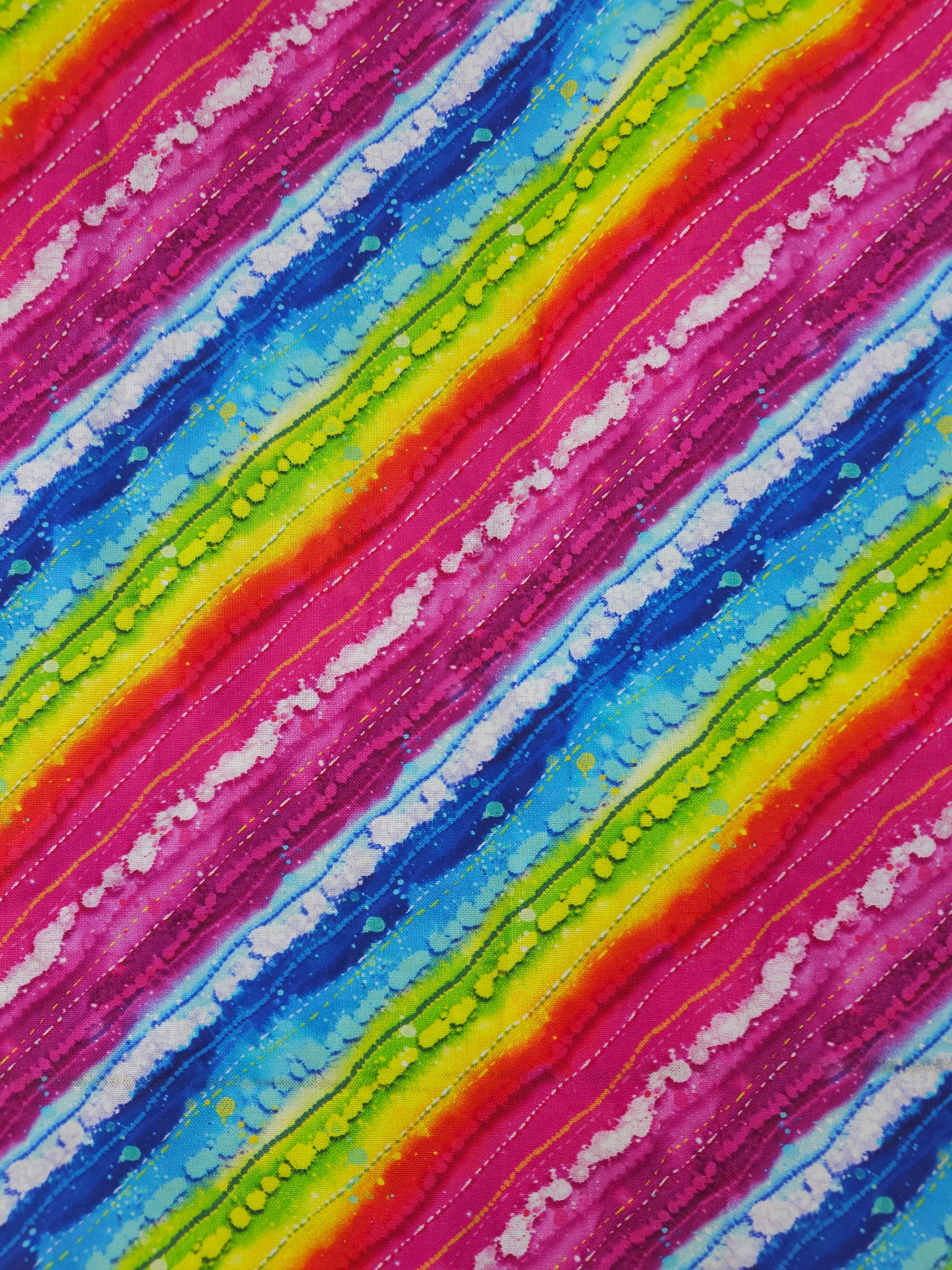 Rainbow stripe Cotton- 2.4m piece