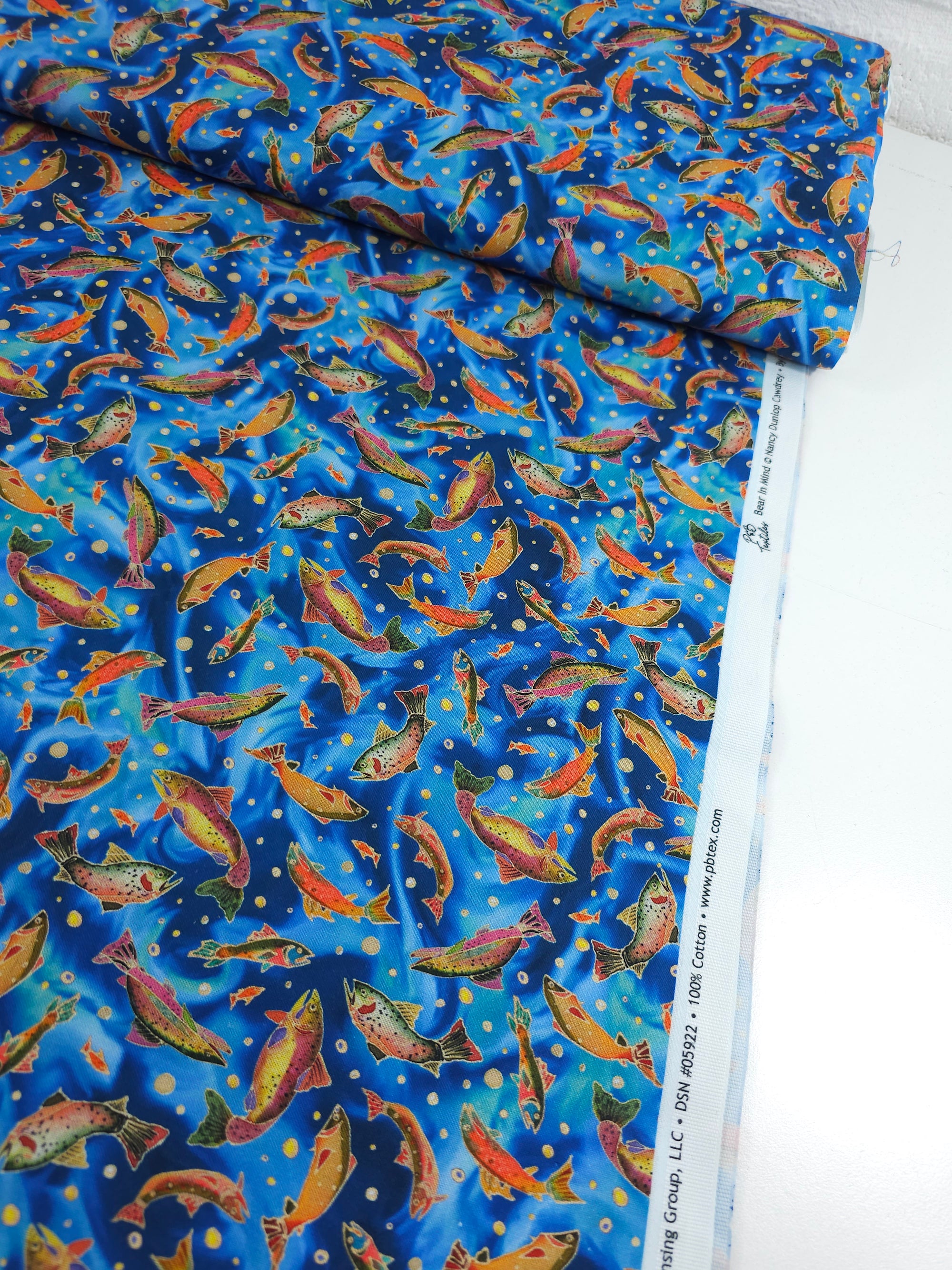 Koi Fish 100% Cotton