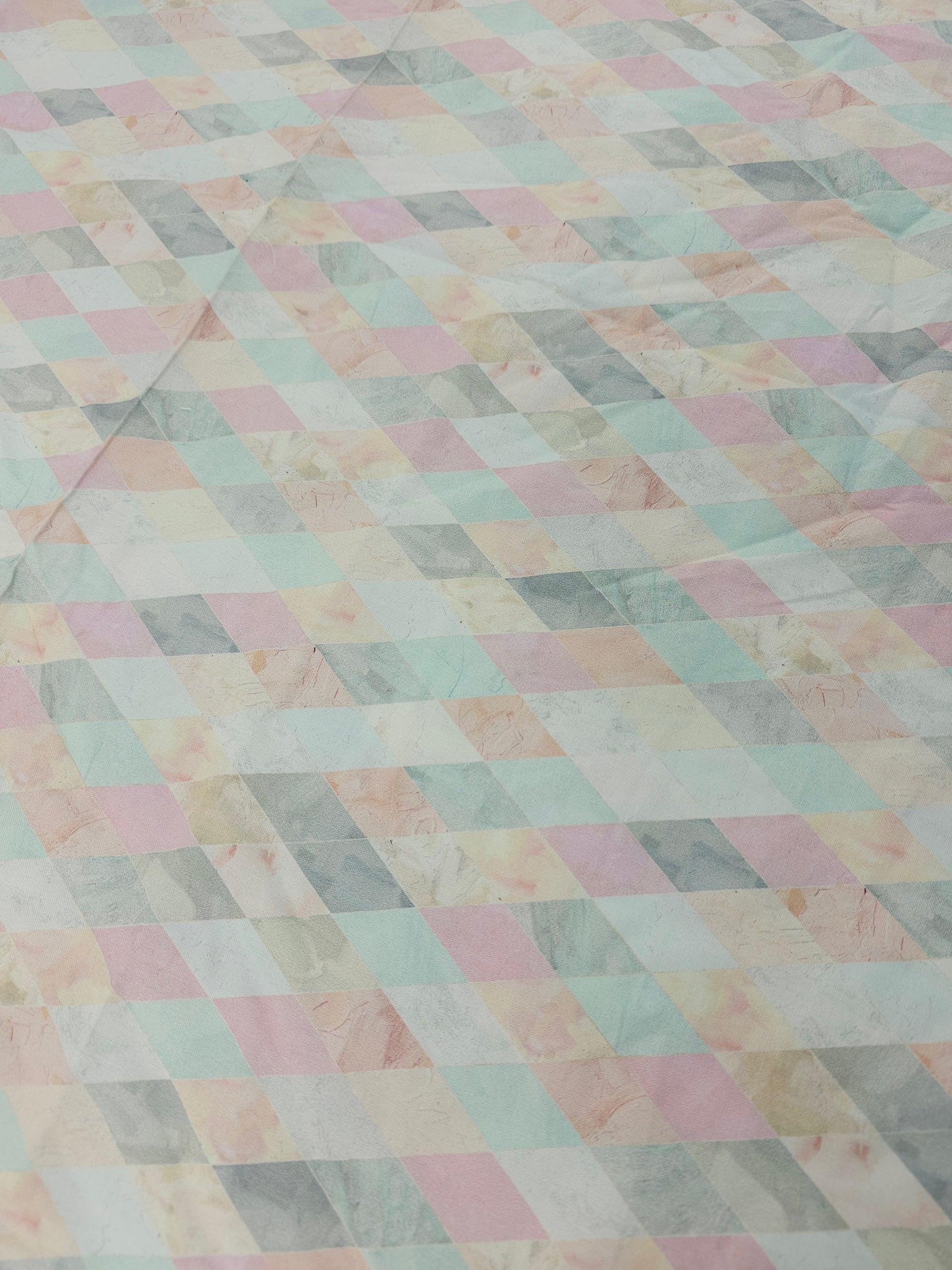 Pastel diamond Cotton- 1.2m piece