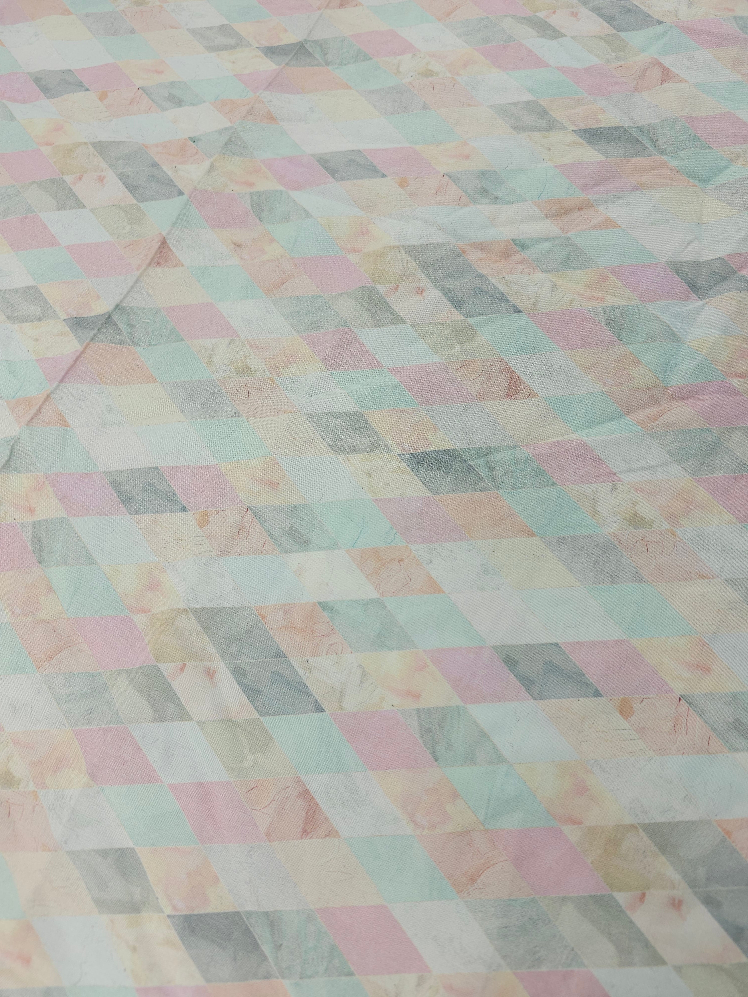 Pastel diamond Cotton- 1.2m piece