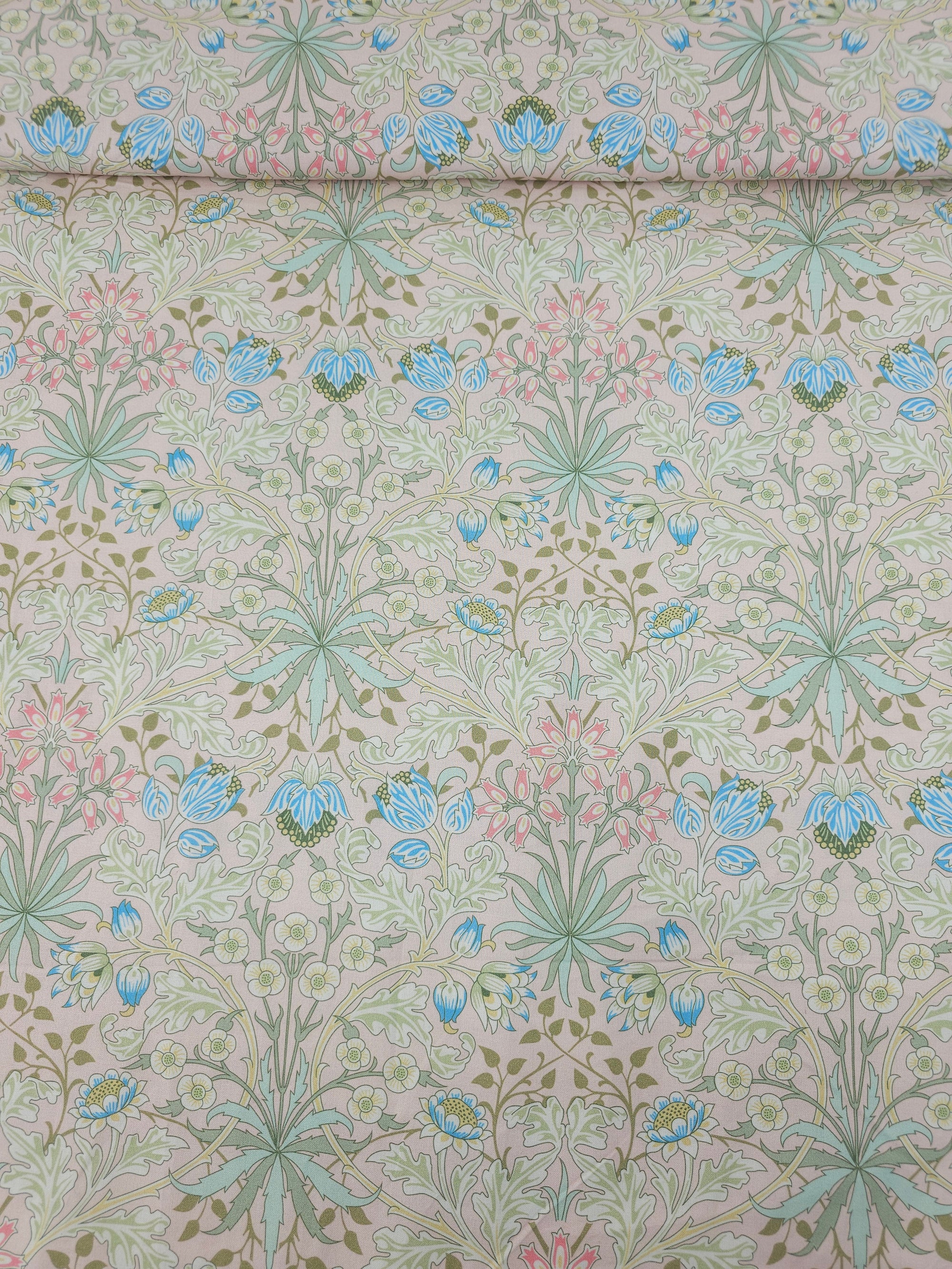 Light Pink Hyacinth Floral 100% Cotton - William Morris