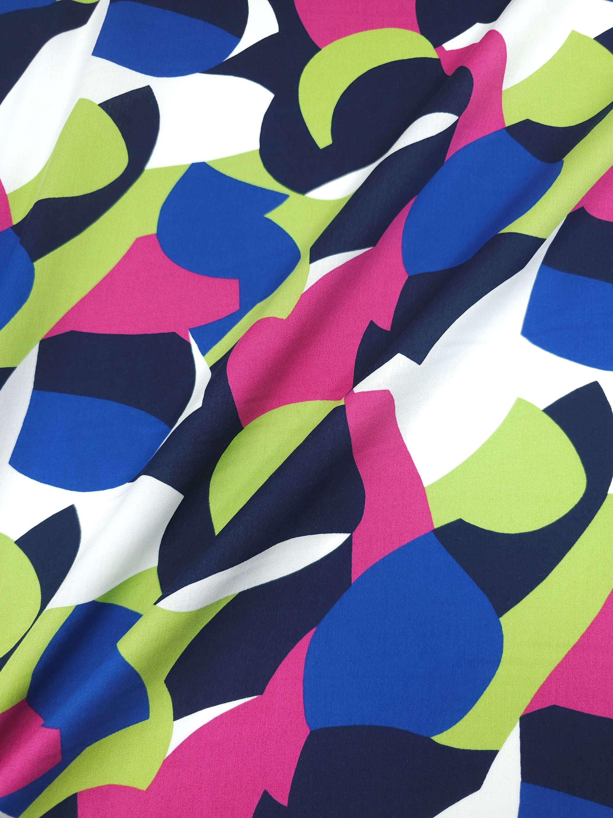 Abstract Funky Shapes Lightweight Cotton