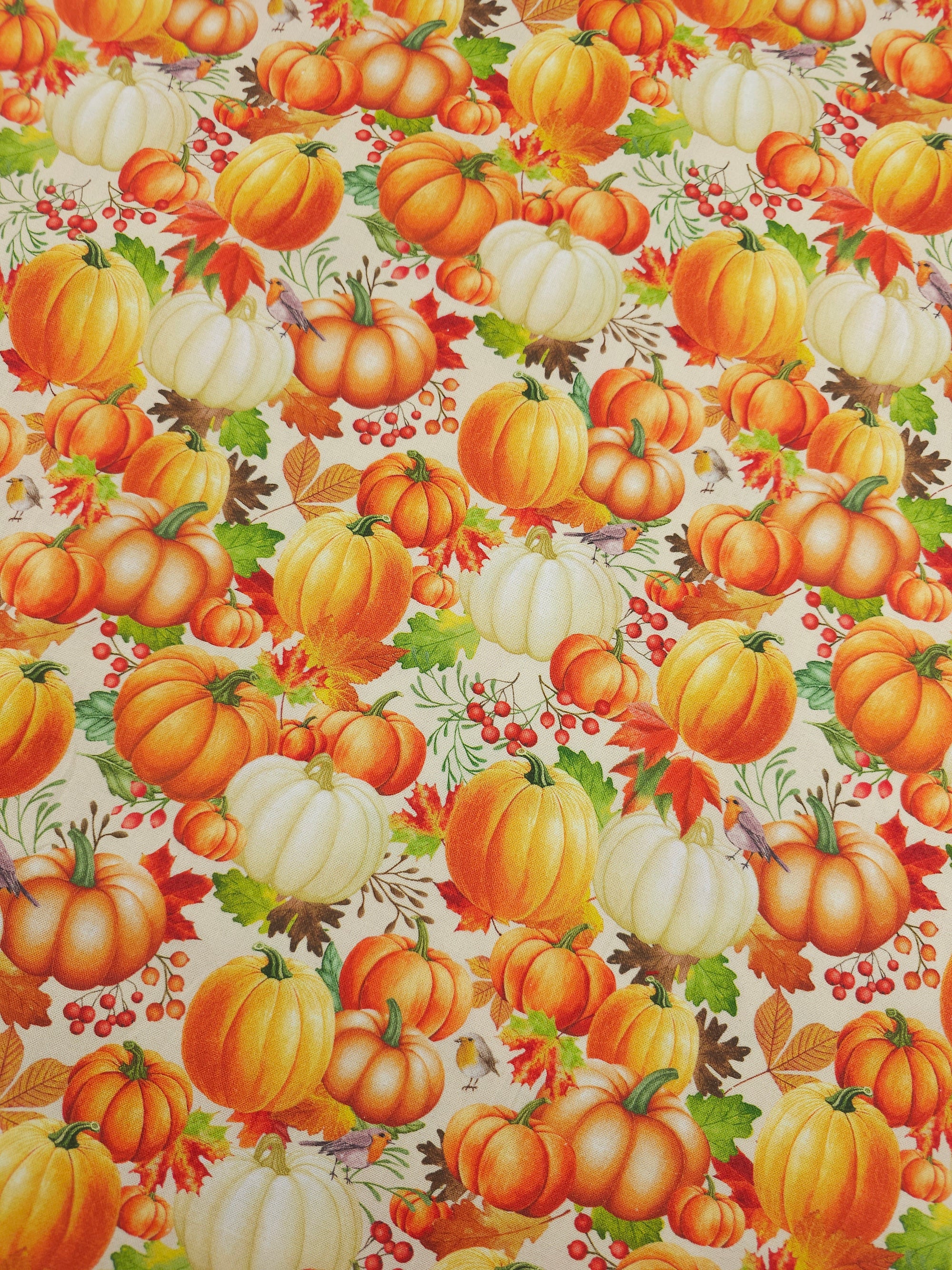 Pumpkin Harvest Patch 100% Cotton