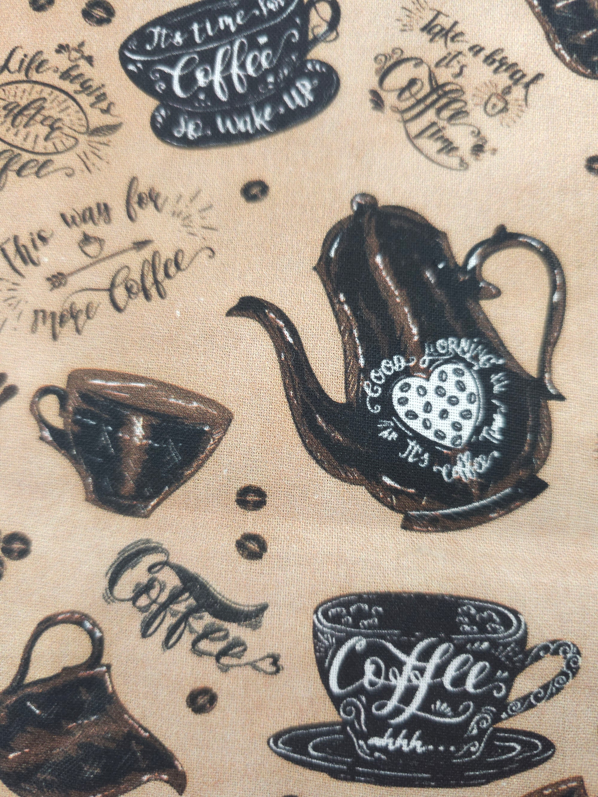 Coffee time Cotton- 1.4m piece