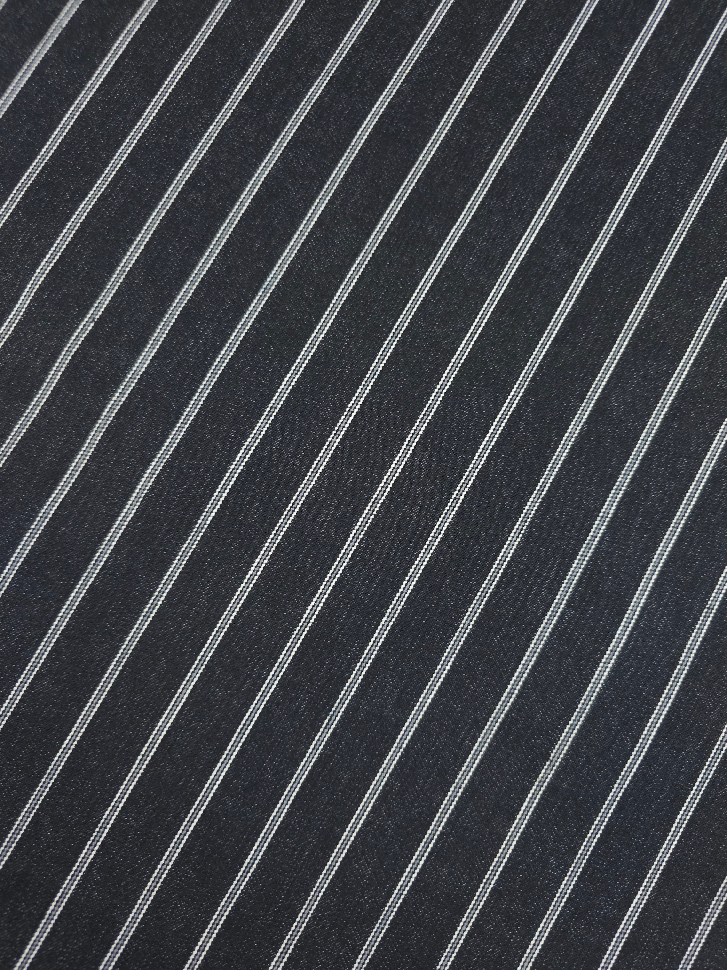 Black/Grey Stripe Denim