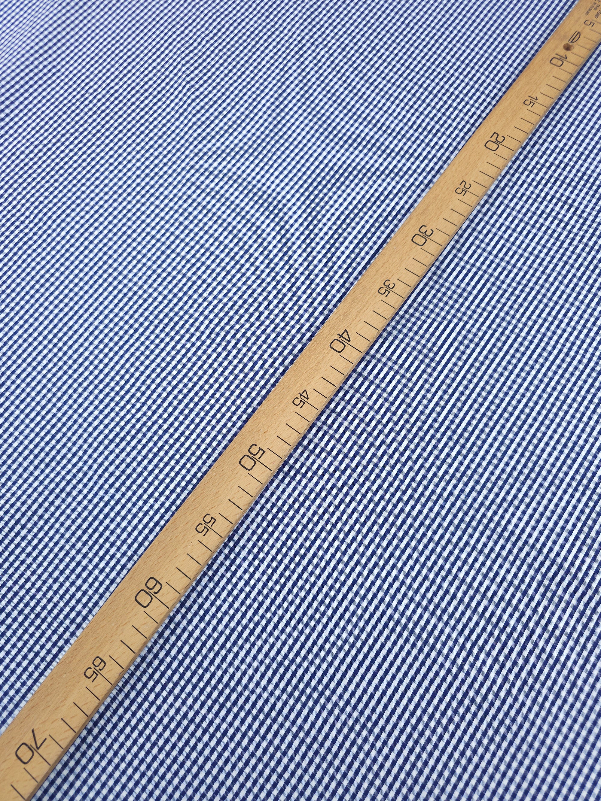 Blue/White Ultra Mini Gingham Lightweight Denim