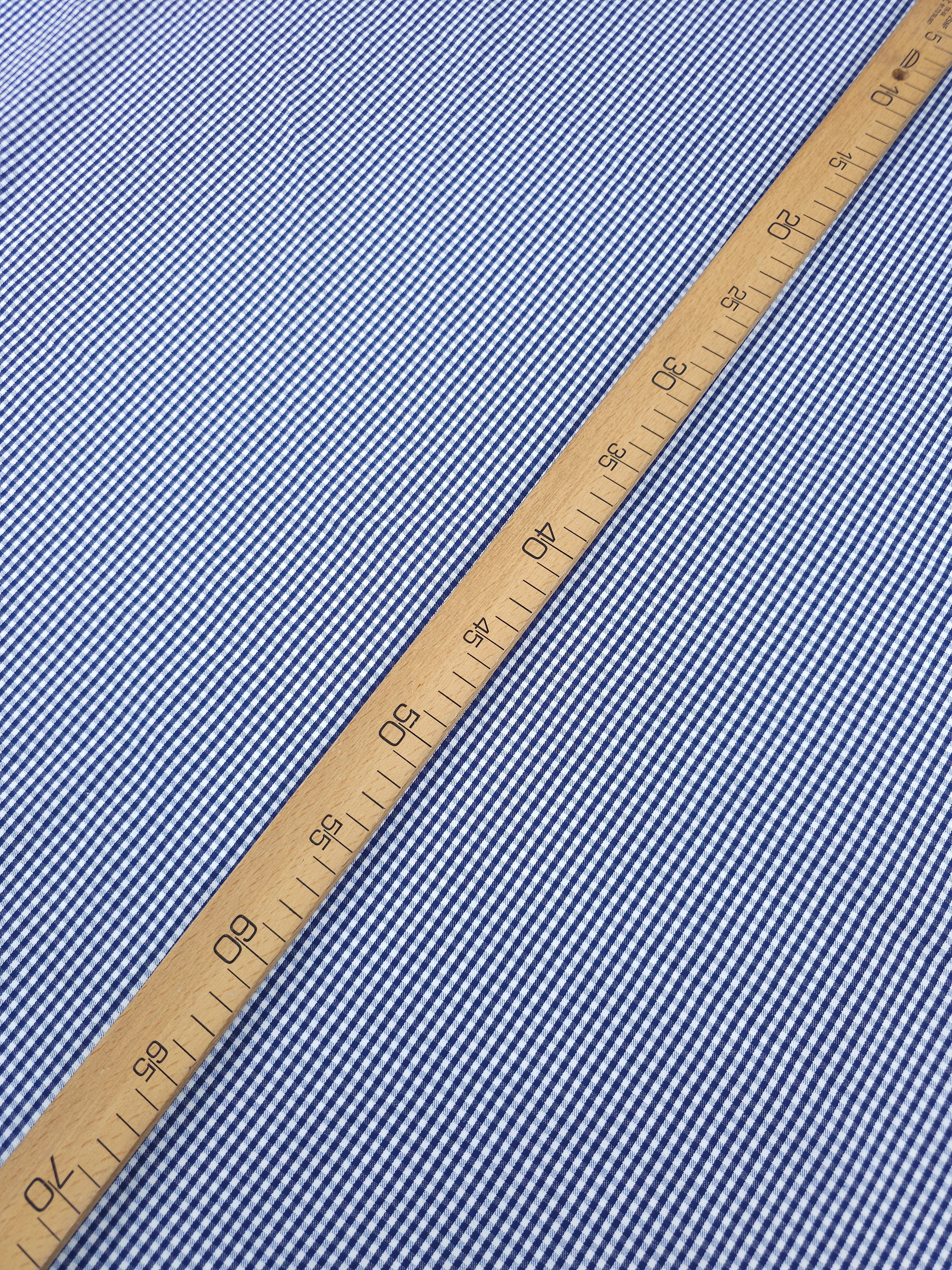 Blue/White Ultra Mini Gingham Lightweight Denim