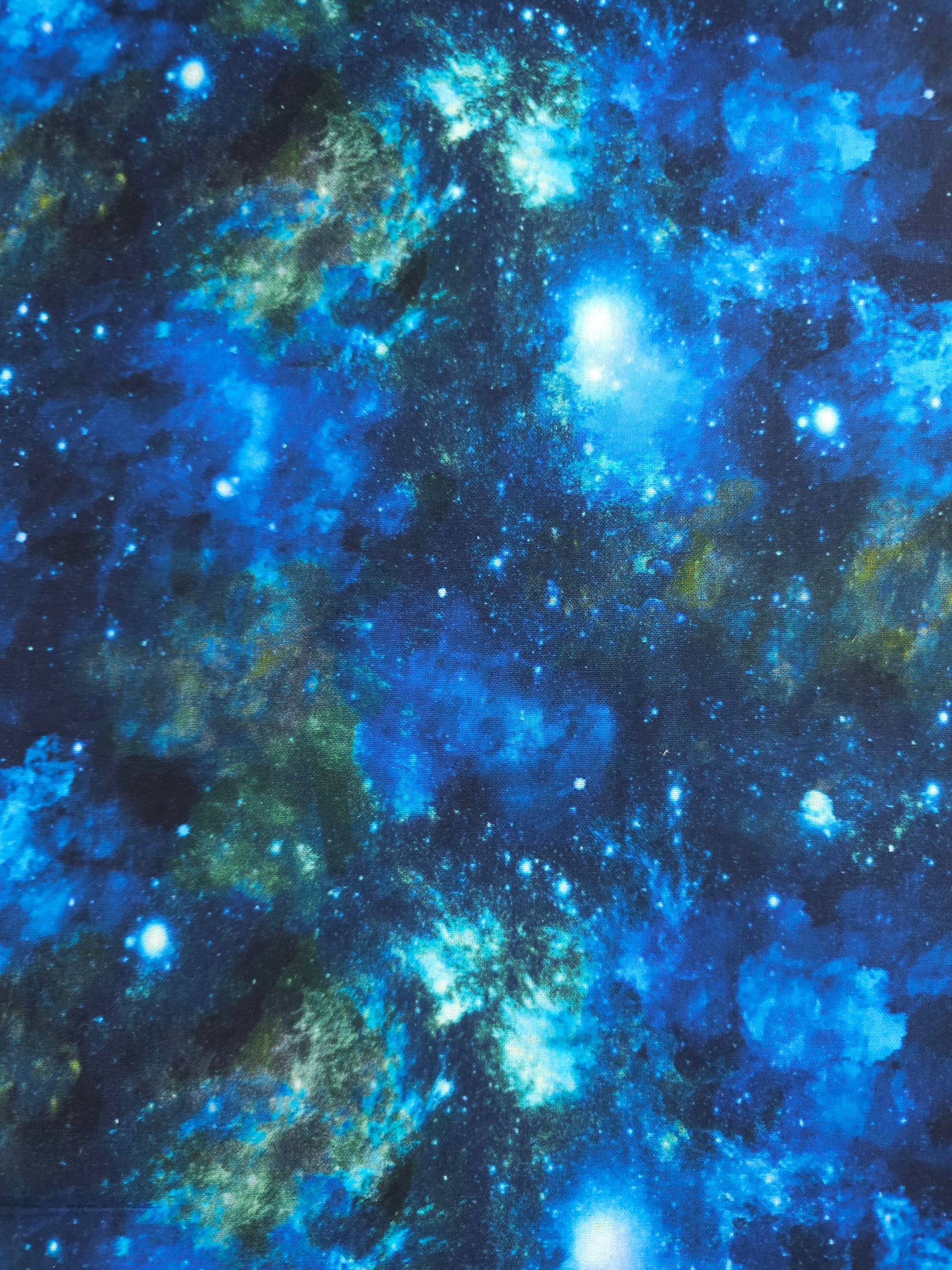 Blue/Green Midnight Galaxy 100% Cotton
