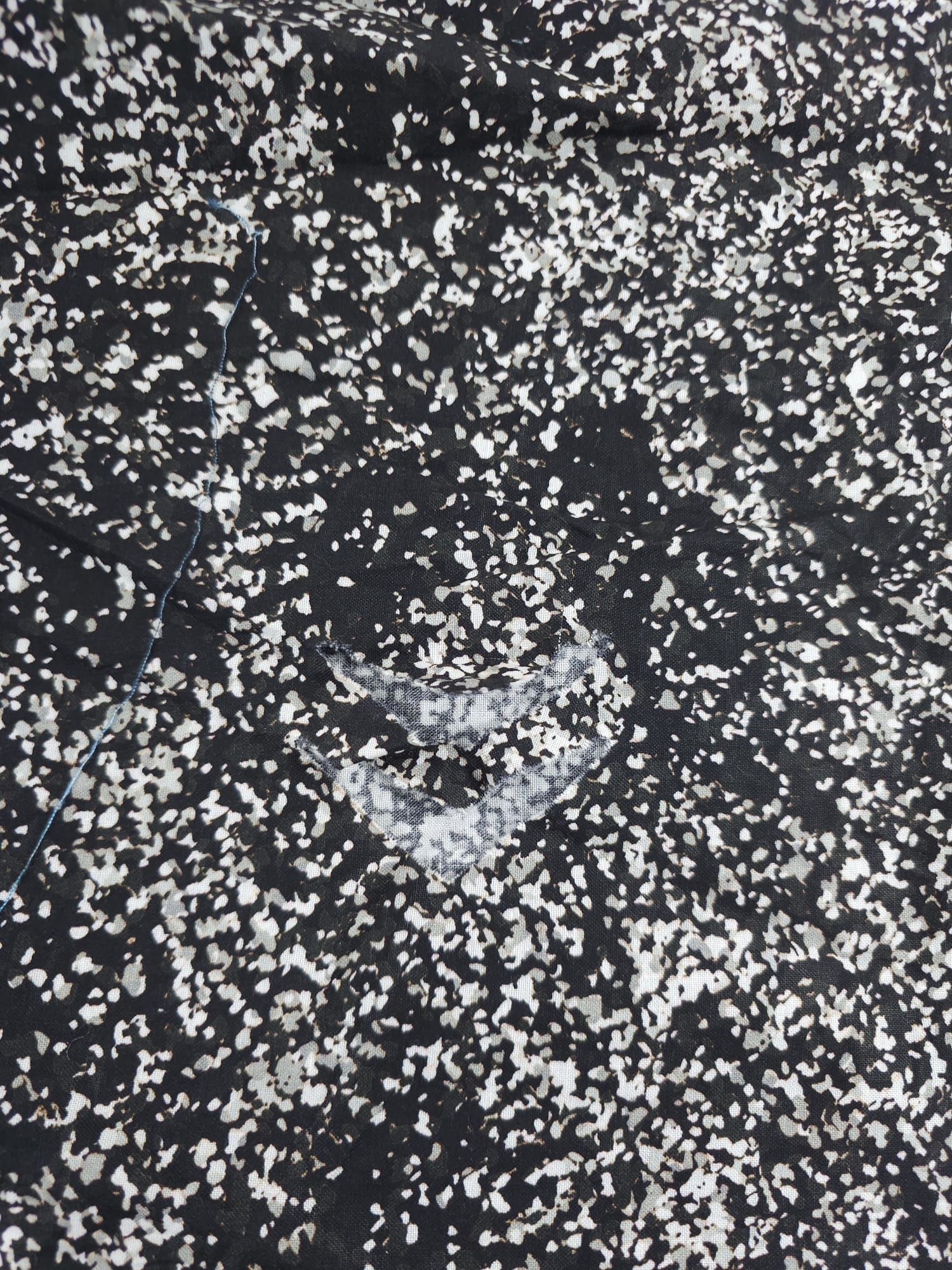 Diffused Starlight Black Cotton (Defect) - 2.6m Piece