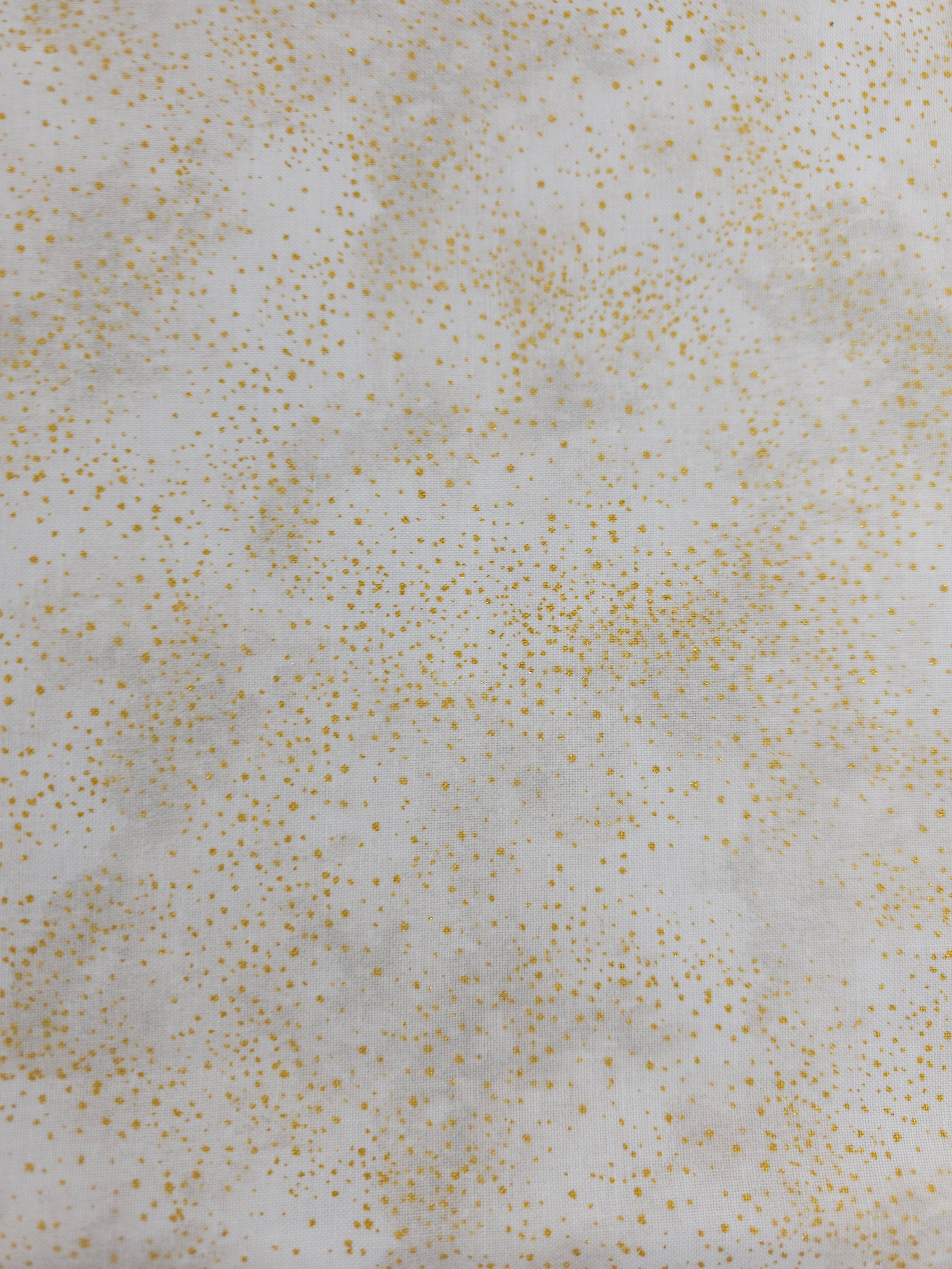 Gold Flecked Cream Cotton - (Various Sizes)