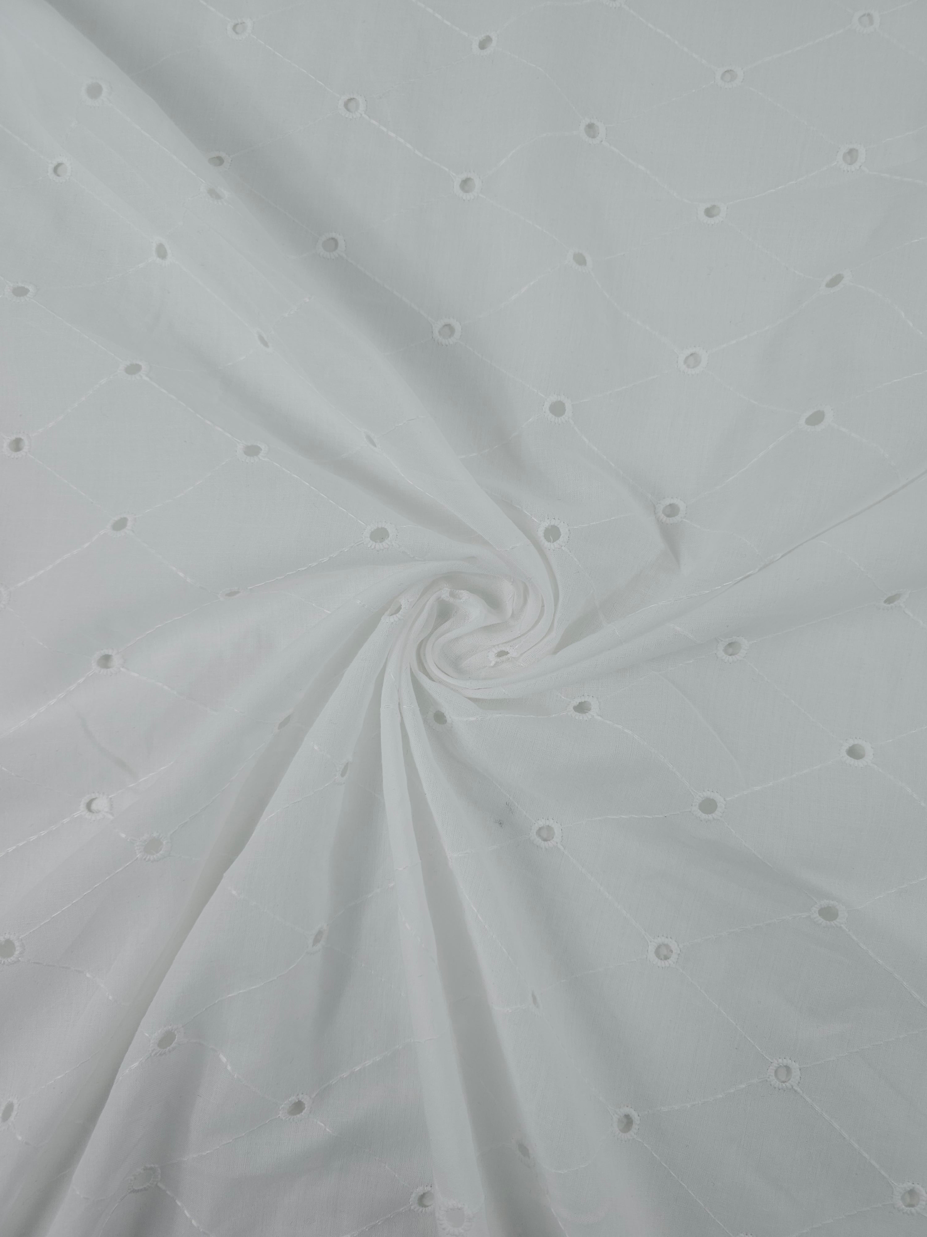 White Diamond Anglaise Cotton