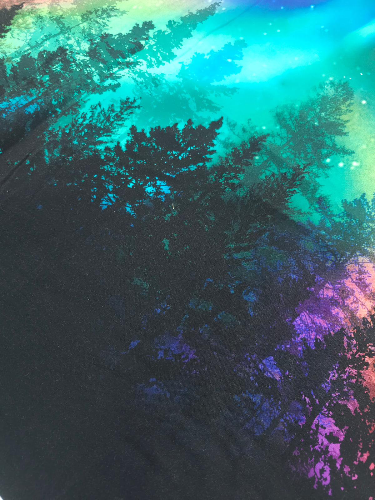Auroras forests Cotton panel- 0.9m piece