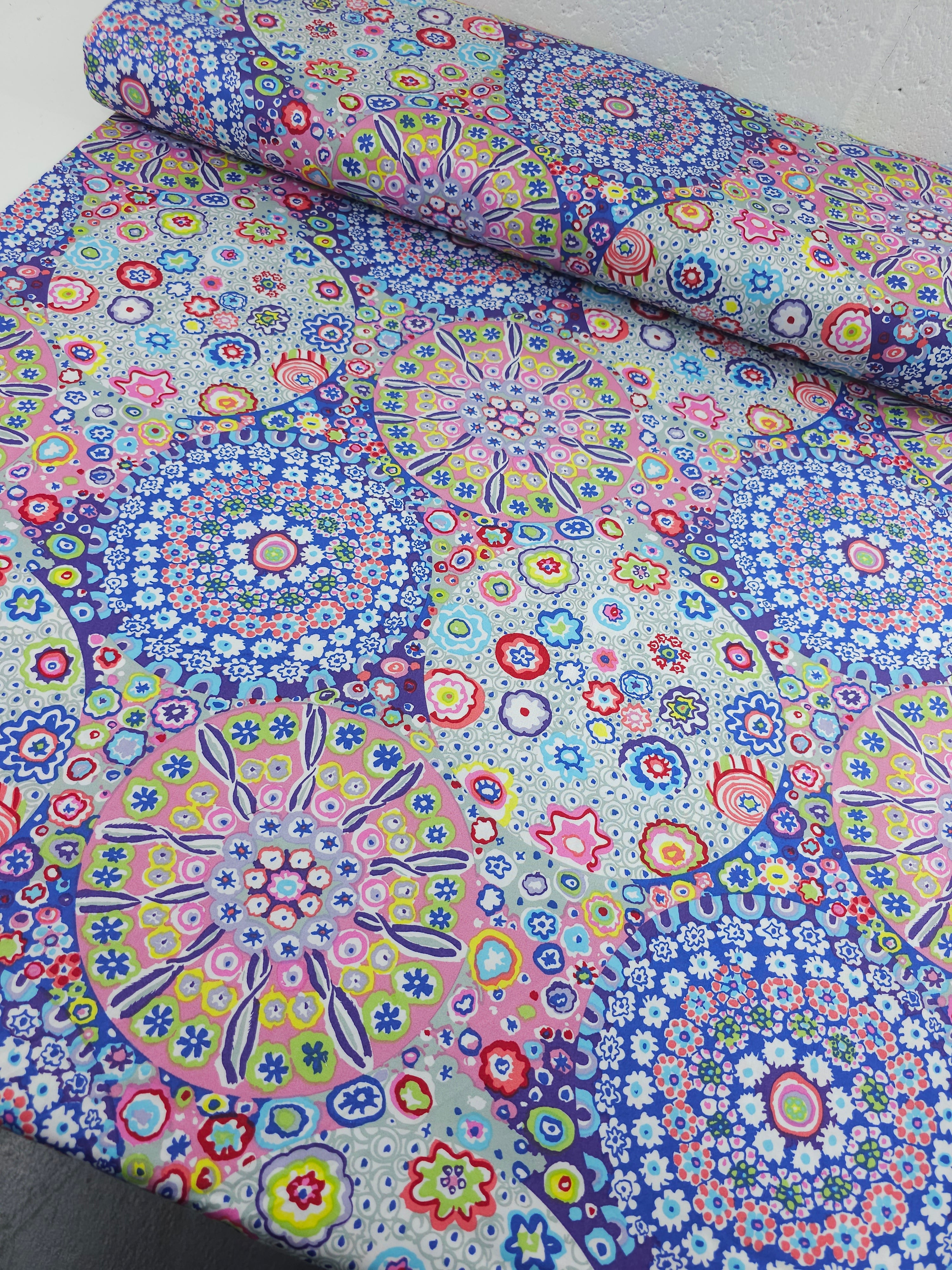 Spring Millefiore Cotton Sateen 108" - Kaffe Fassett *EXTRA WIDE*