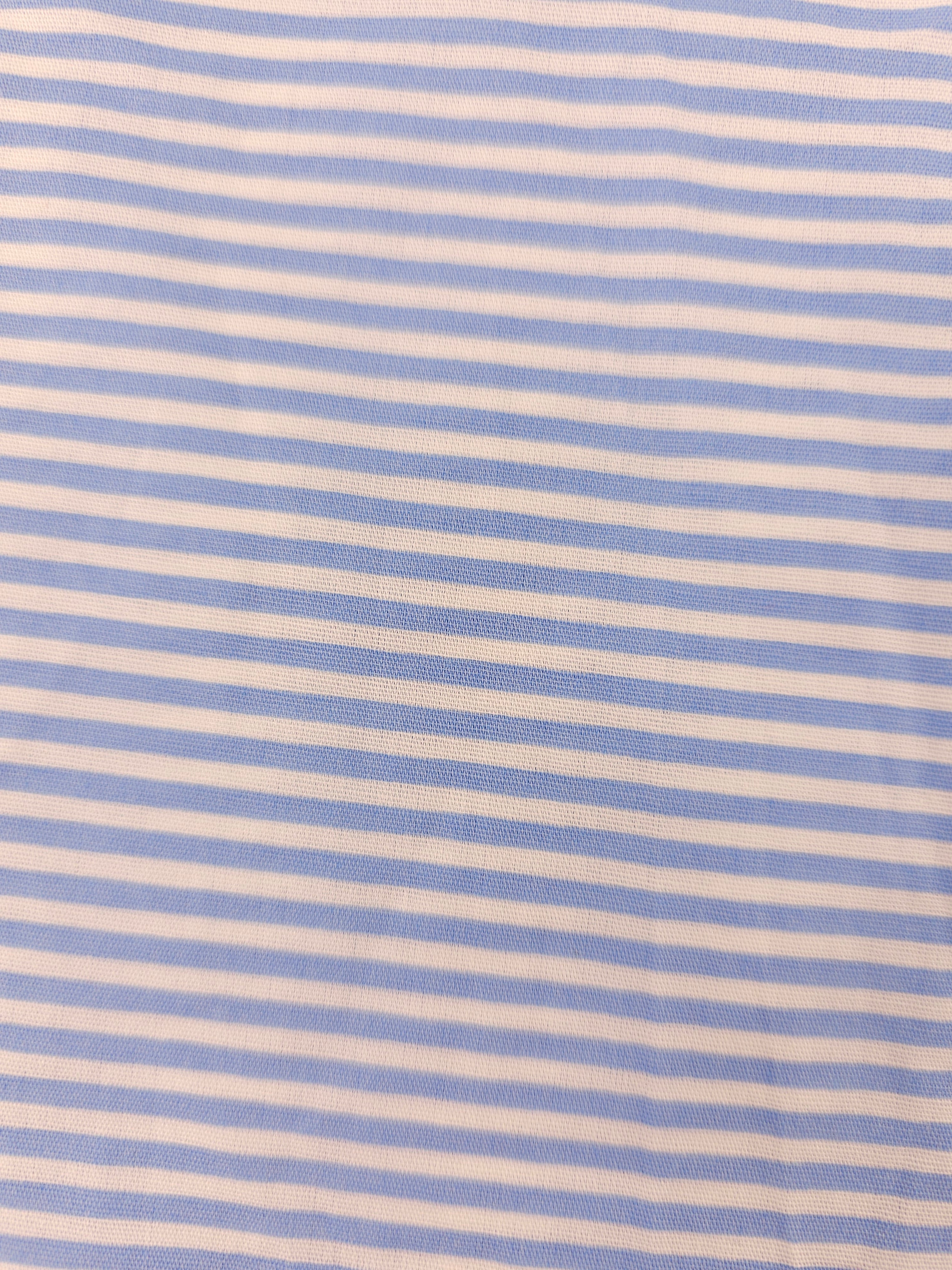 Baby blue stripe Cotton- 1.6m piece