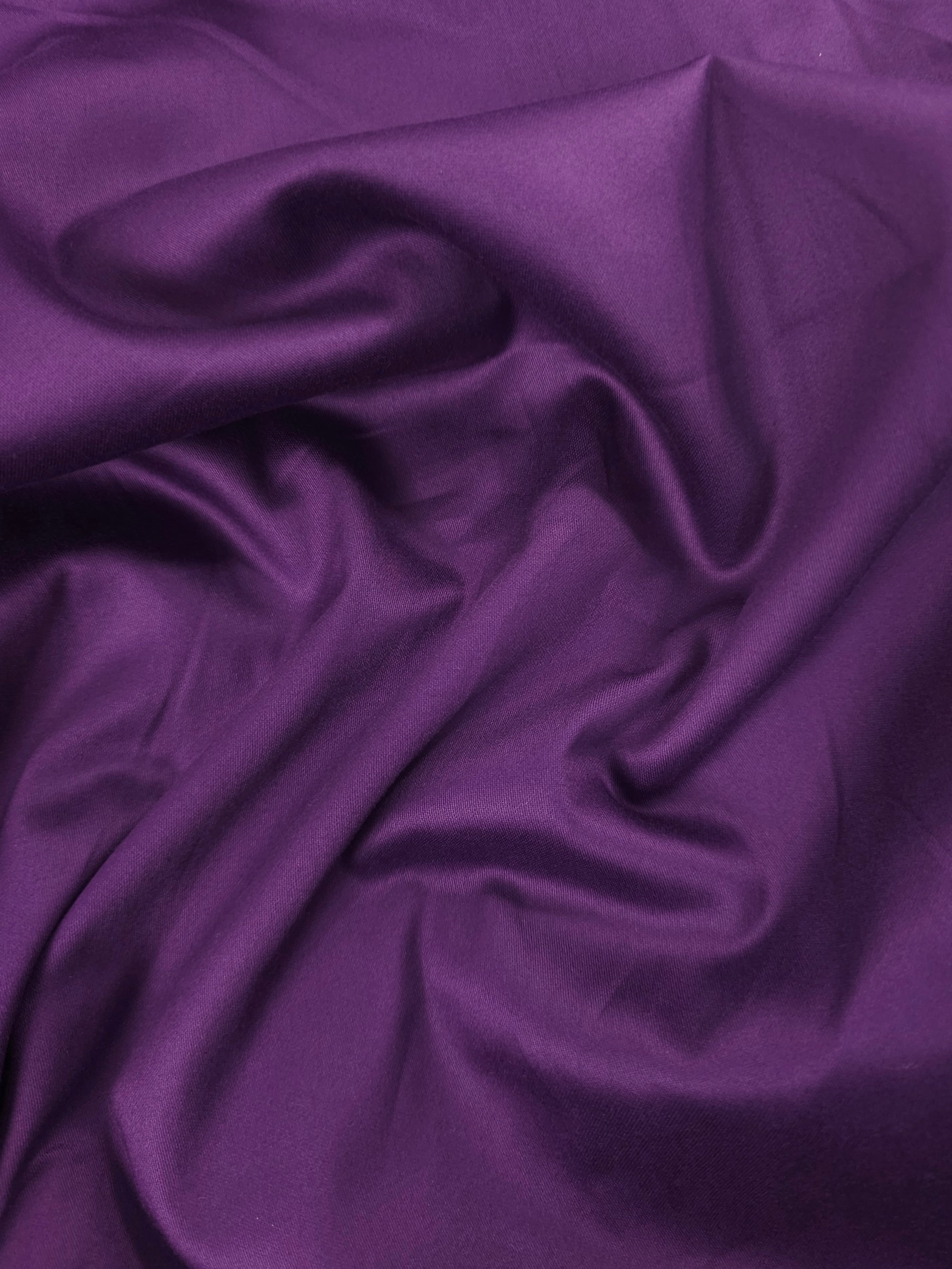 Midnight Purple Cotton Sateen 110" *EXTRA WIDE*