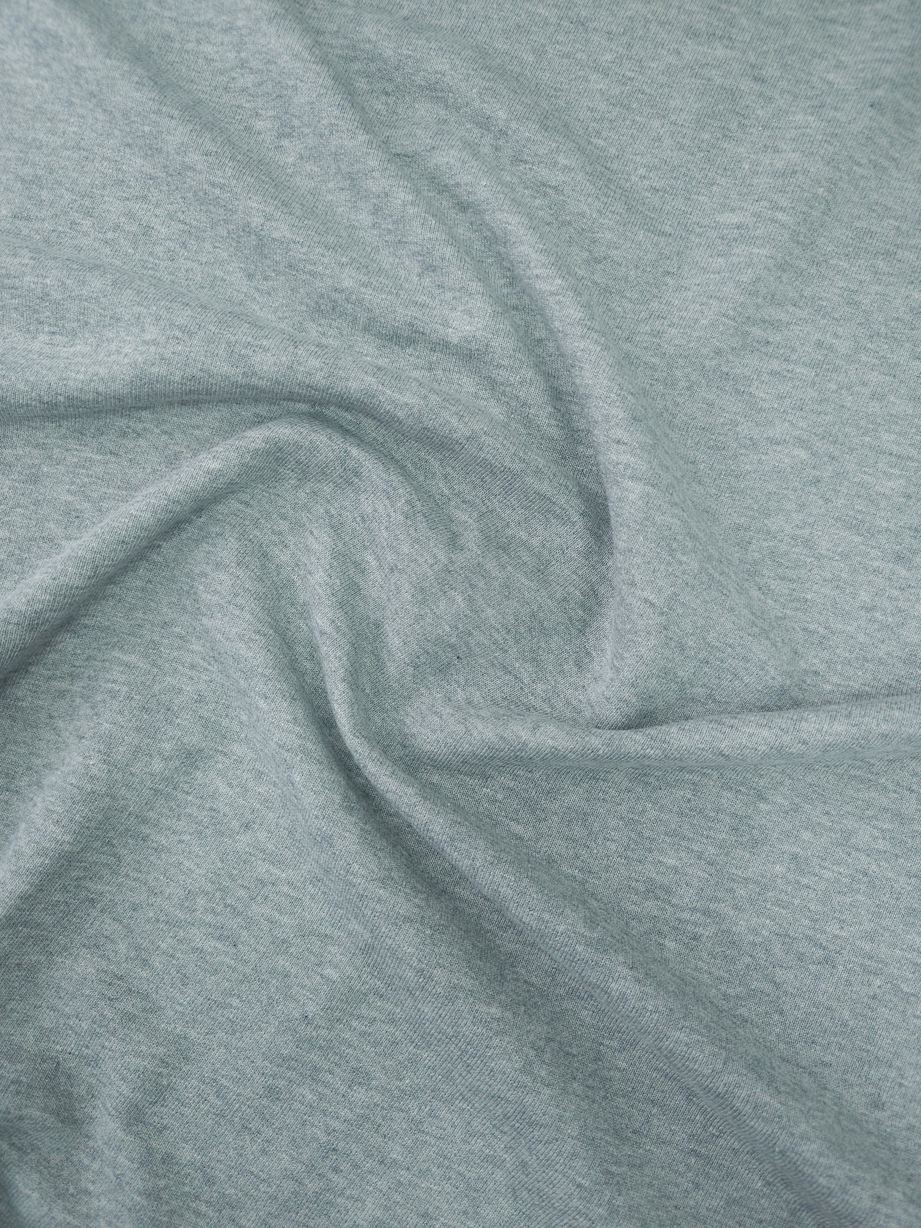 Light Grey Marl Cotton Loopback Terry