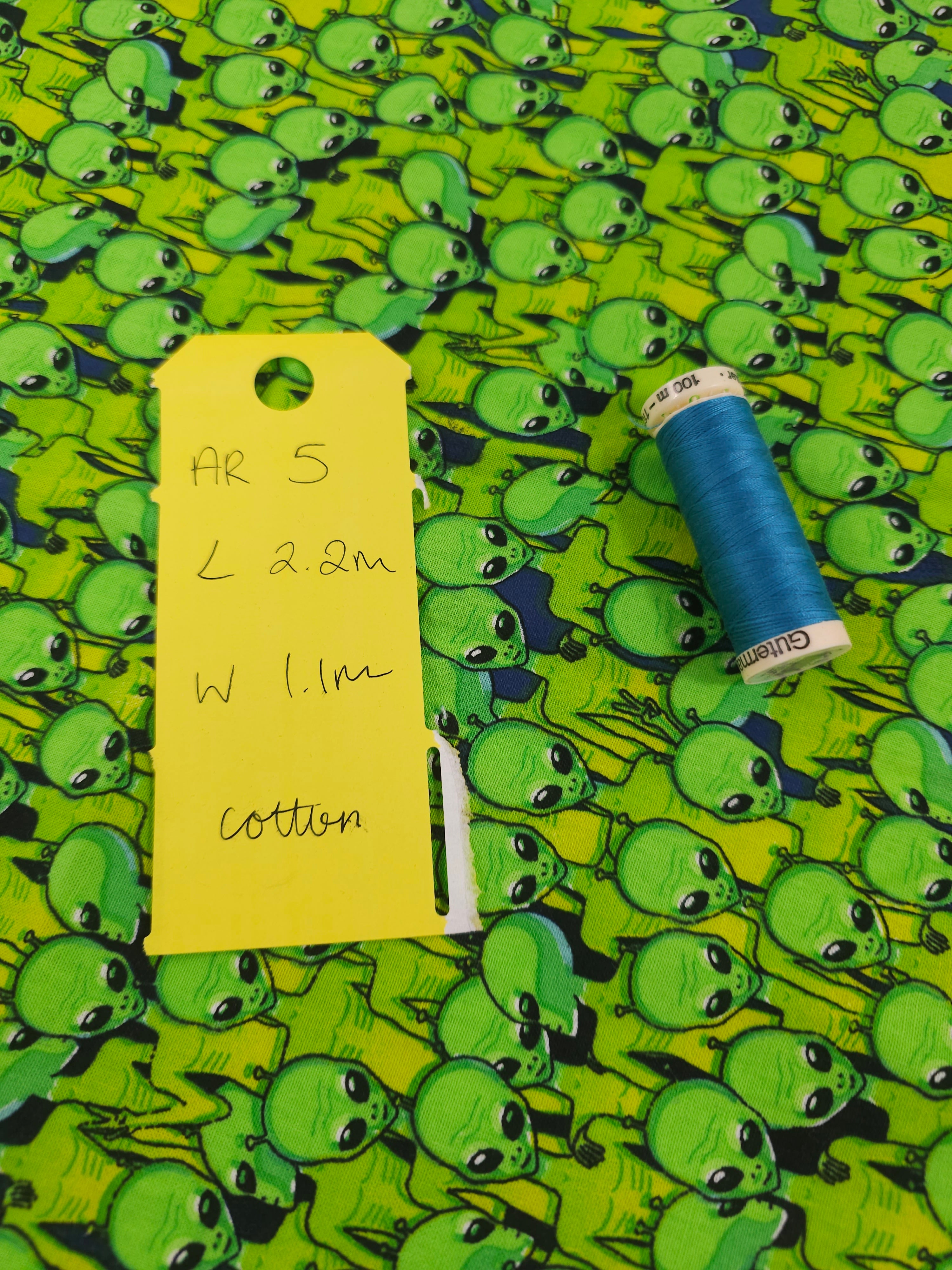 Alien army Cotton- 2.2m piece
