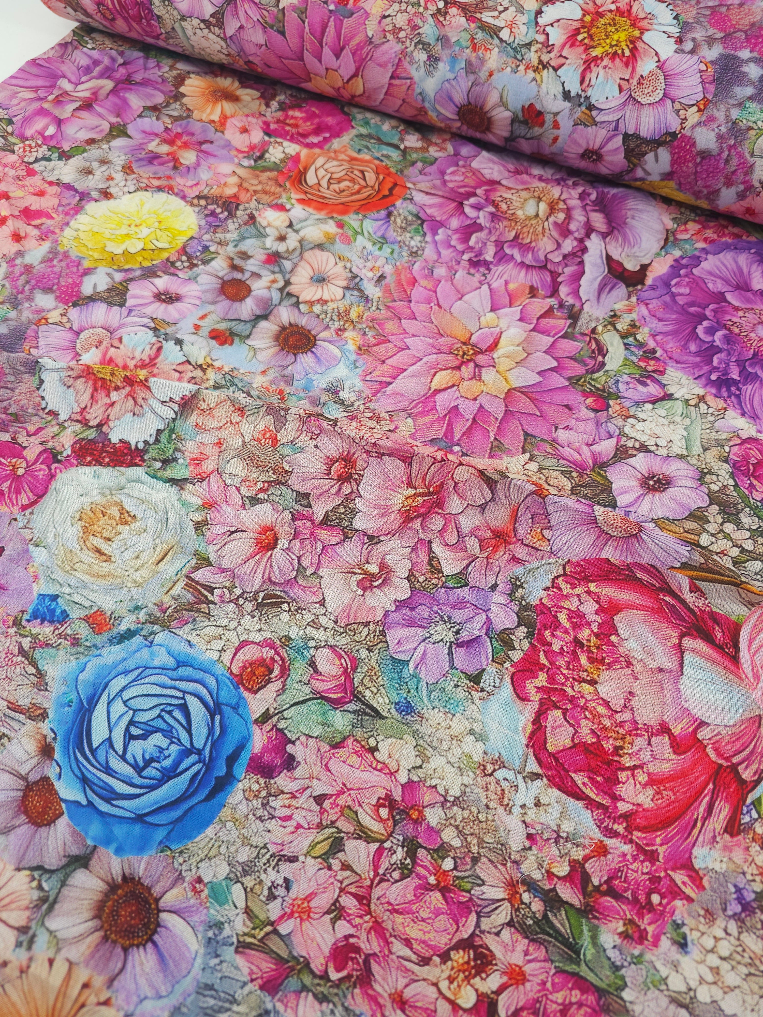 Whimsical Floral 100% Cotton 104” - Urban Outfitters *EXTRA WIDE*